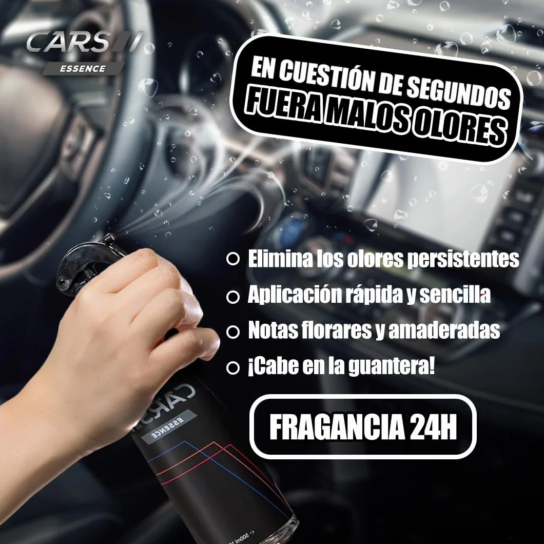 Ambientador para Coche 100ml | Perfume para Vehículos | Tu Coche con Olor Fresco y Duradero | Neutraliza y Elimina los olores