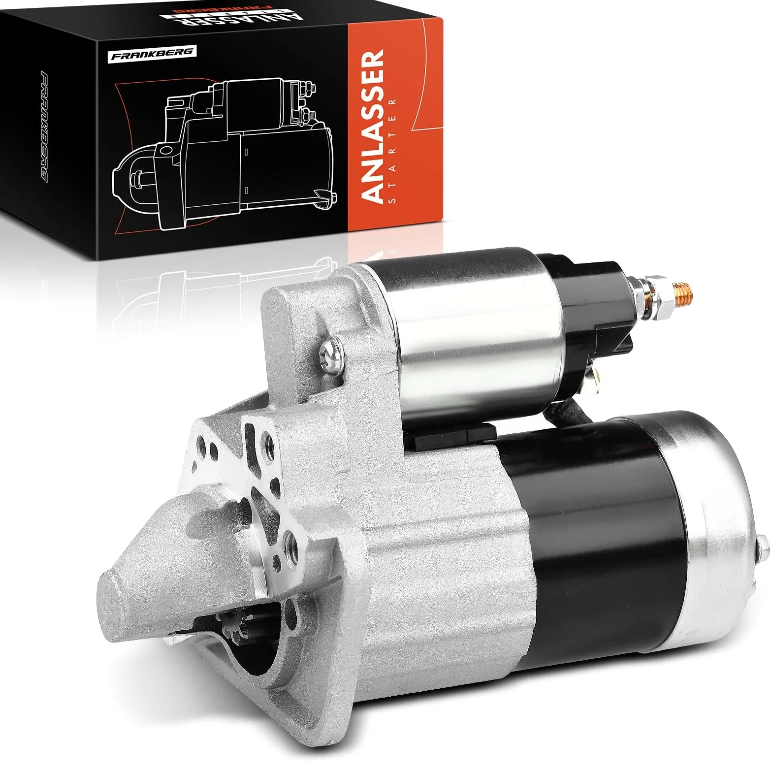 Frankberg Motor de arranque 14 kW 233003329R | Compatible con: Autobús NV200/Evalia, Caja Kubistar X76, Saloon Tiida SC11, Logan I LS, Juke F15, M.e.g.a.n.e CC EZ0/1