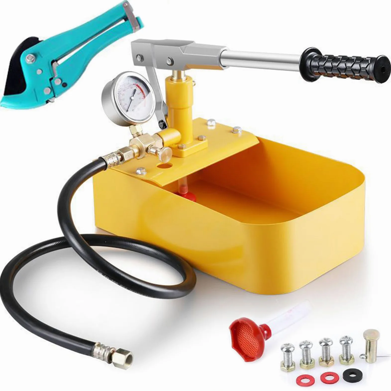 Genérico Bomba De Prueba De Presión De Agua Manual Hidráulica, Comprobador De Presión De Tuberías, Detector De Presión De 25 Kg, Herramienta De Prueba De Bomba Hidrostática (40kg)