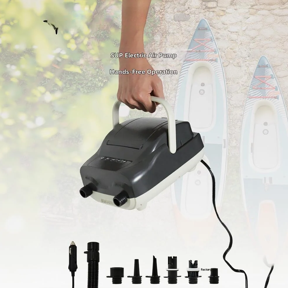 Honseadek Bomba de aire eléctrica 20Psi con Auto-apagado para tablas inflables de la pala, kayaks, tiendas