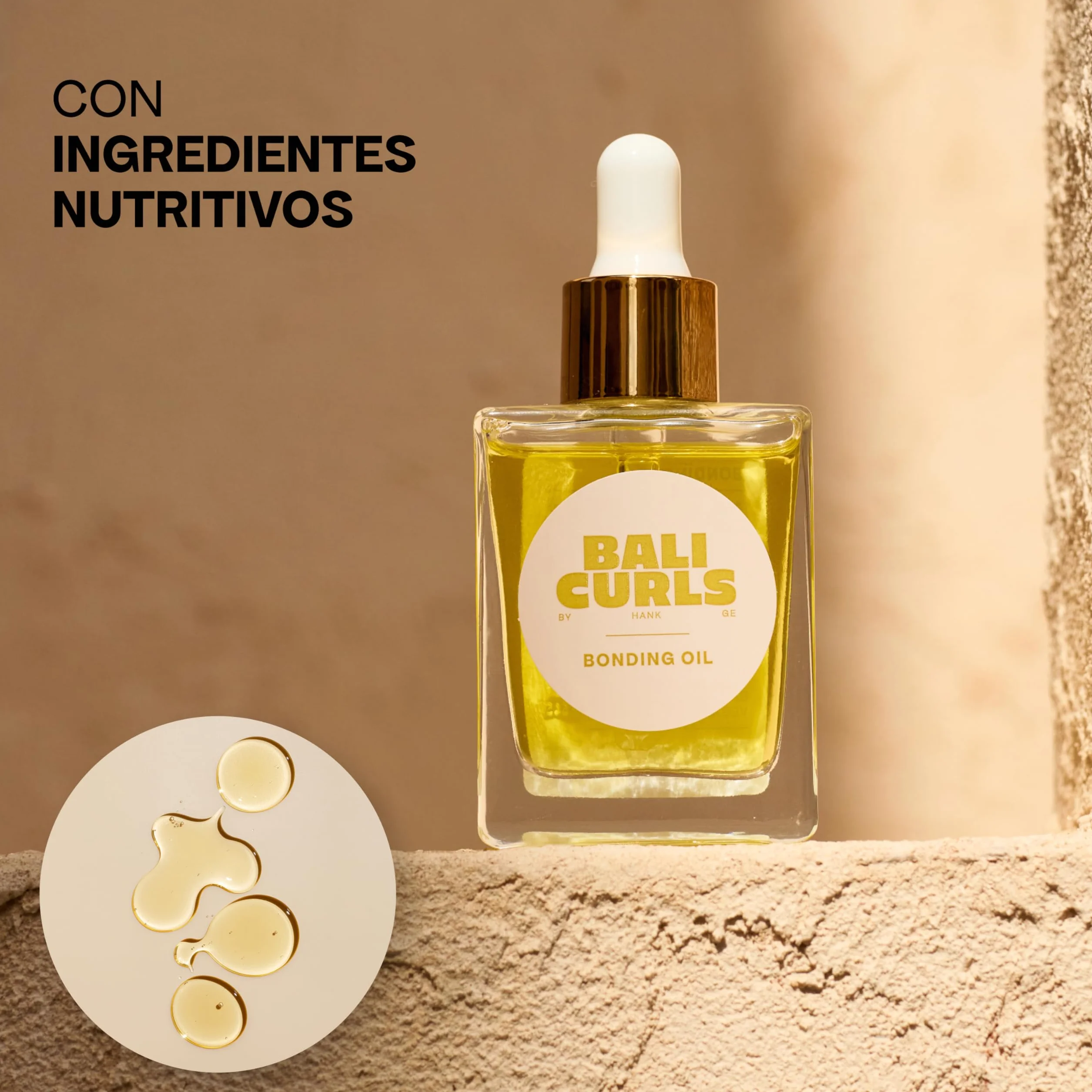 BALI CURLS Bonding Oil 30 ml - Aceite hidratante ligero sin siliconas para cabello rizado