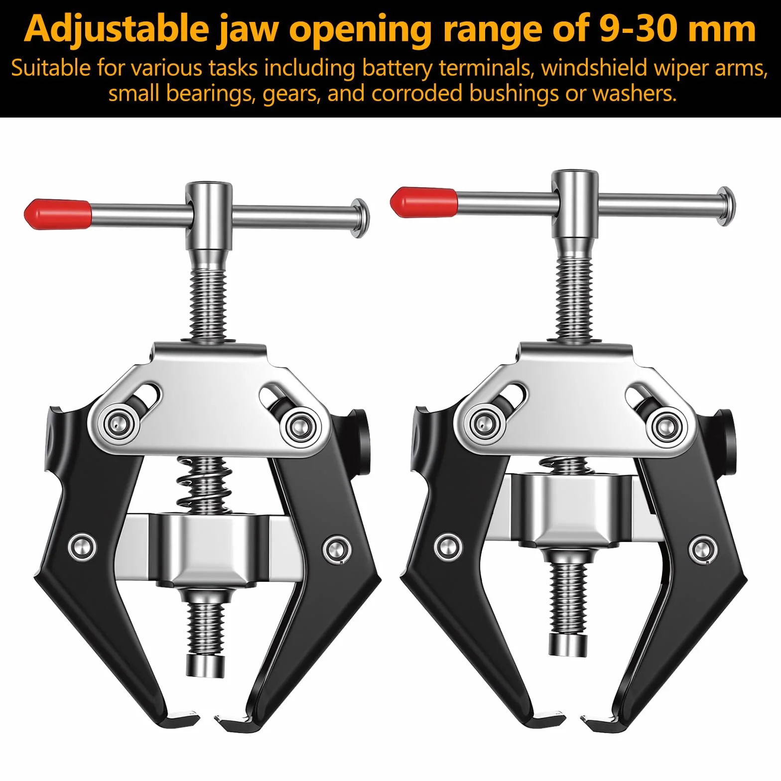 1 Pcs Extractor Limpiaparabrisas, Extractor de Brazos Limpiaparabrisas Ajustable de 9-30 mm, Extractores de Brazo de Limpiaparabrisa para Automóviles