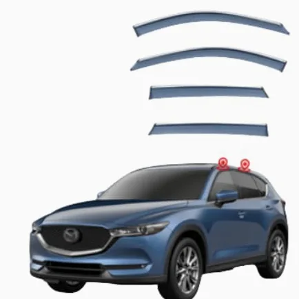 Deflectores de Viento para Mazda CX-5 MK2-KF 2017-2022+,Deflector de Lluvia, Sol, Viento para Ventana