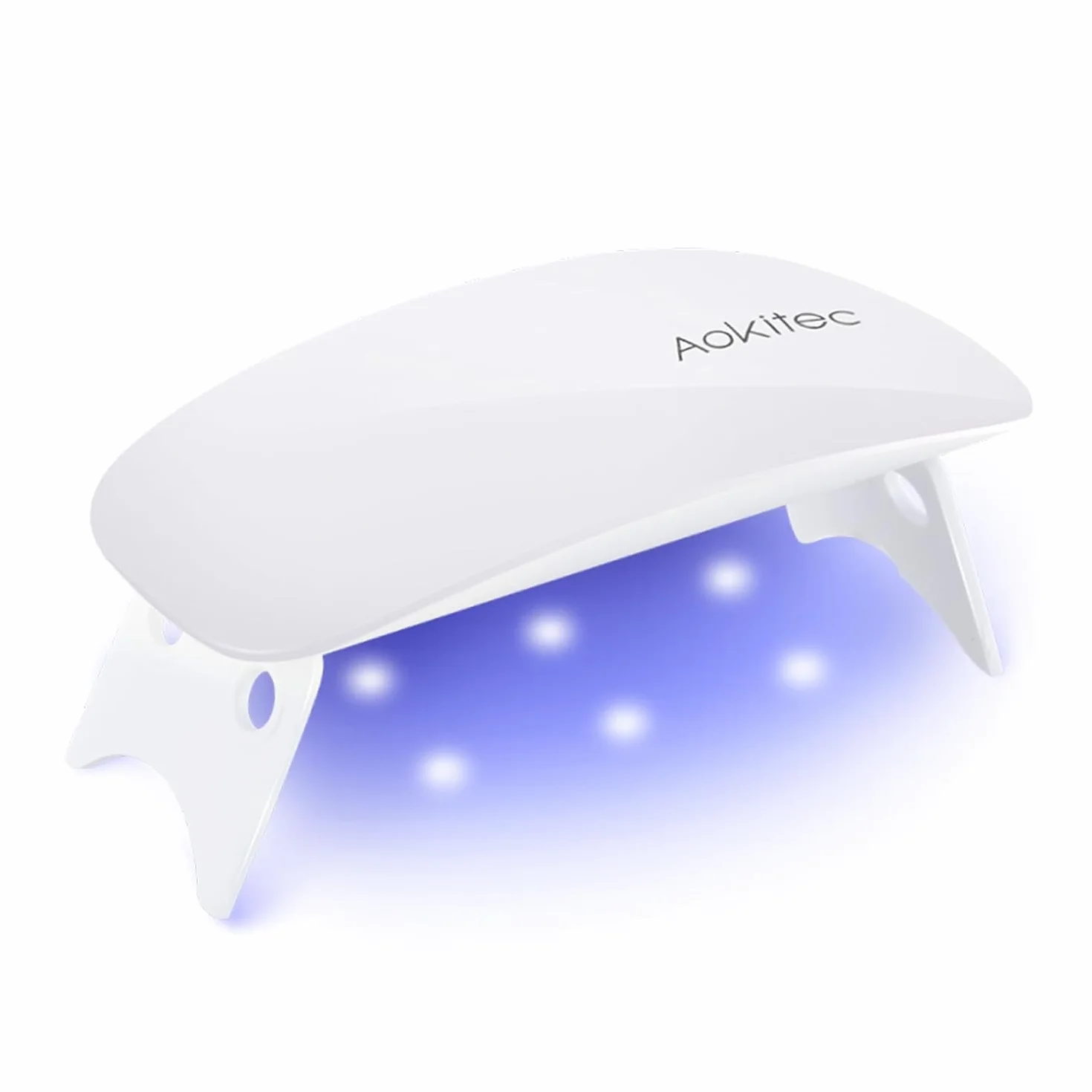 Aokitec lámpara LED uñas de gel portátil USB secador 2 temporizadores