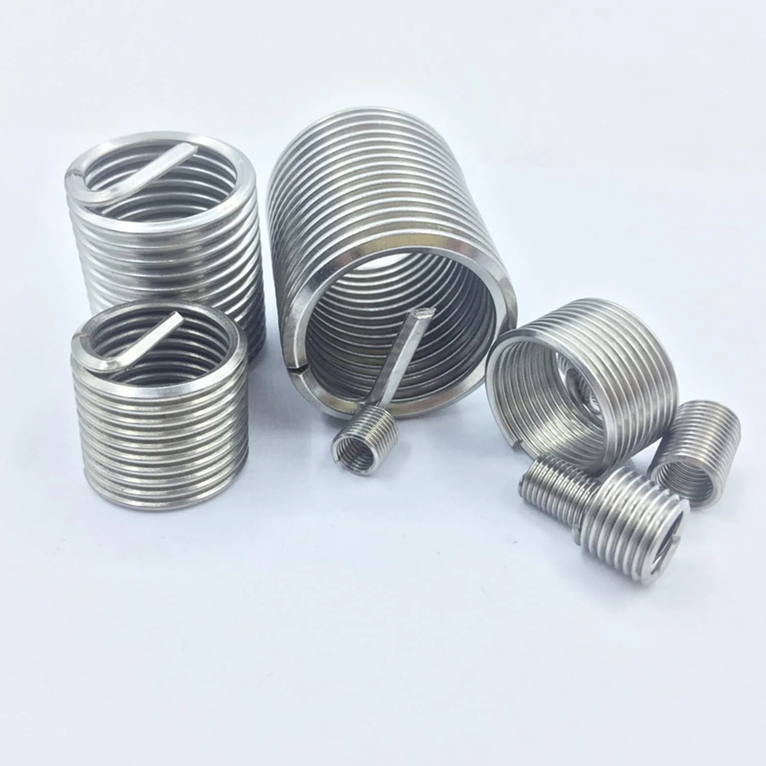 WANGCL 150 UNIDS Insertos Roscados Kit Helicoil Kits de Reparación de Rosca Inoxidable M3 M4 M5 M6 M8 Tipo Helicoil
