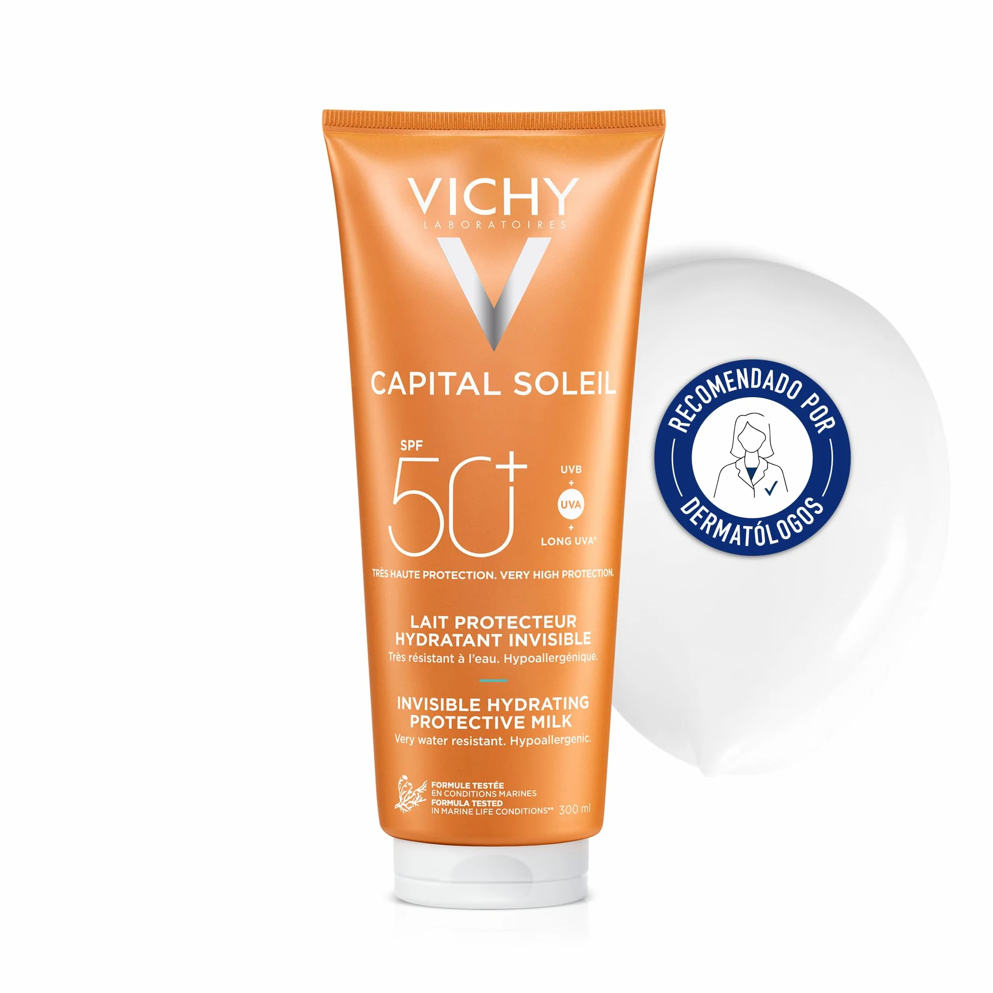 Vichy Capital Soleil Leche Protectora SPF50+ Hidratante Pieles Sensibles 300 ml