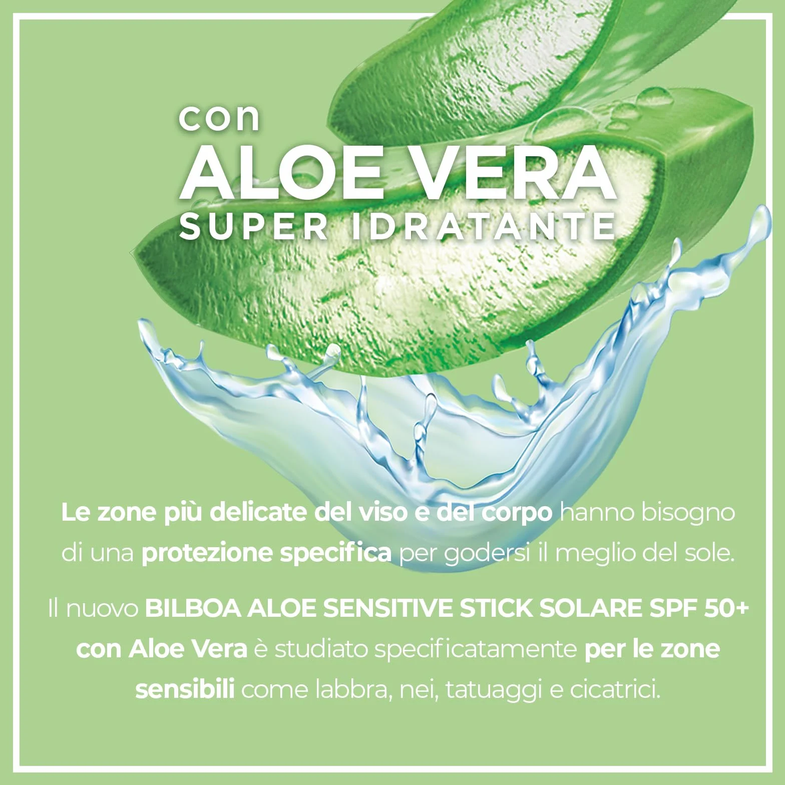 Bilboa Solar Stick SPF 50+ con aloe vera 12 ml