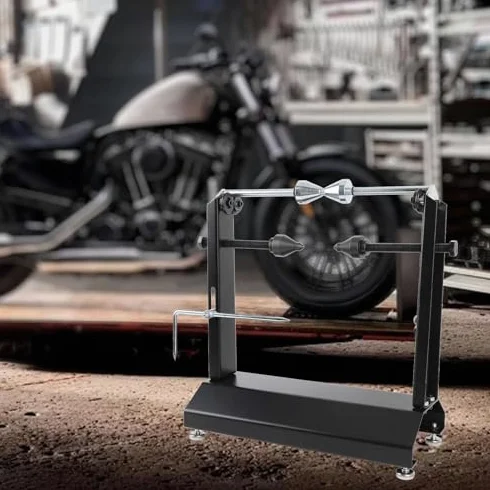 La máquina equilibradora de ruedas de motocicleta se utiliza para calibrar y equilibrar neumáticos, y es adecuada para motocicletas deportivas.