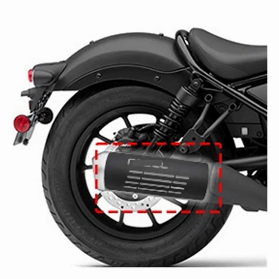 Deflectores Calor Escape para Rebel CMX 250 300 500 300 500 2017-2023 Silenciador De Escape para Motocicleta Tubo Protector Térmico Cubierta Protectora