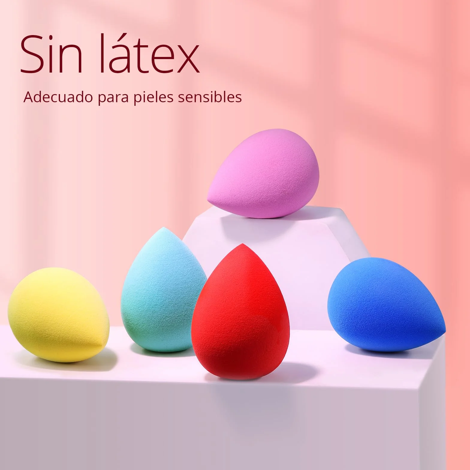 BEAKEY Esponja Maquillaje 5 Unidades Beauty Blender para Base