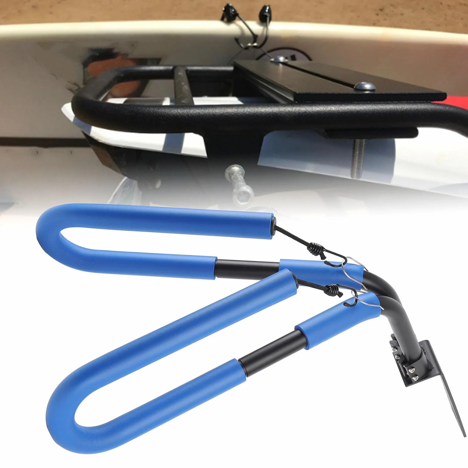 Acouto Portador de Tabla de Surf para Motocicleta, Aleación de Aluminio, Soporte Antideslizante