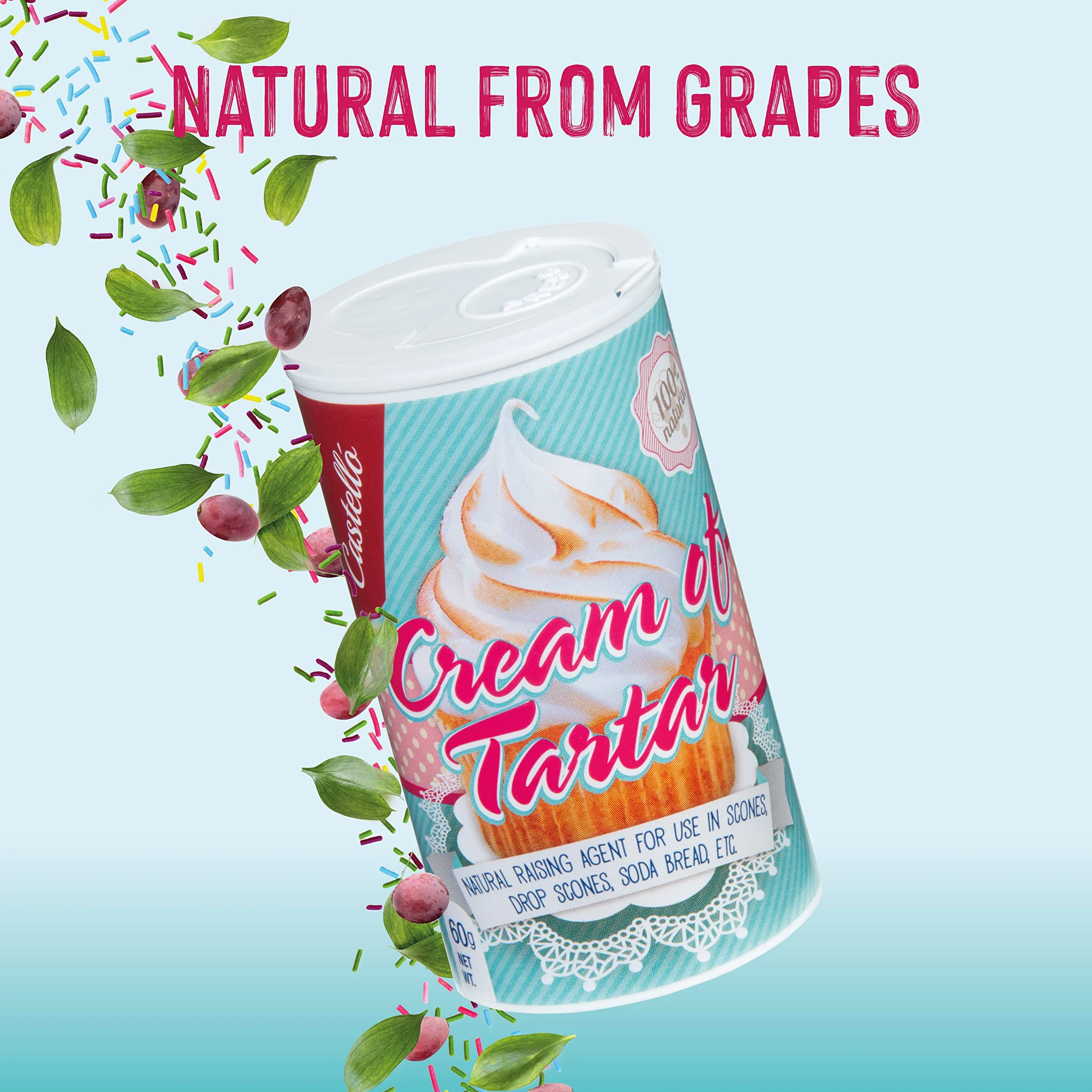 Castello Cremor Tártaro 240 g 100% Natural Sin Gluten Sin Aditivos Keto Paleo No OGM