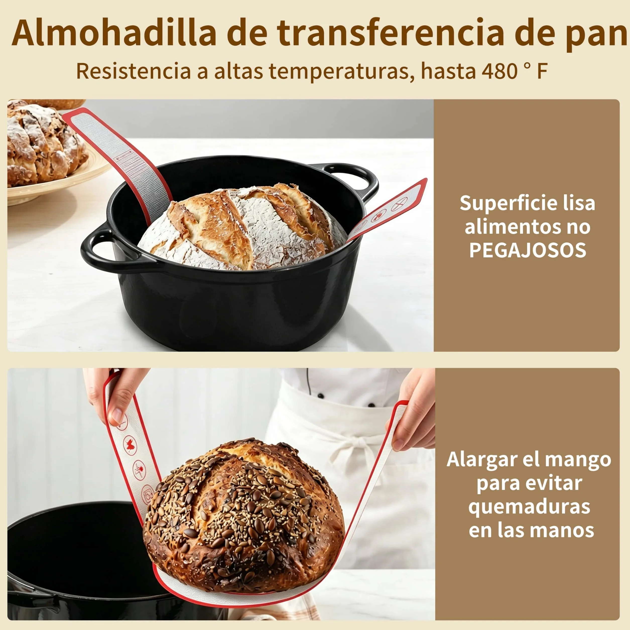 Kit Completo de Inicio de Masa Madre 11 Piezas, Cesta Oval de Ratán Artesanal, Tarro y Accesorios para Hacer Pan