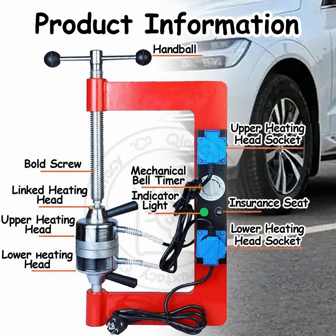 Kit de vulcanizador automático de neumáticos y máquina de reparación de calefacción con control de temperatura constante y temporizador programable para reparaciones eficientes de neumáticos