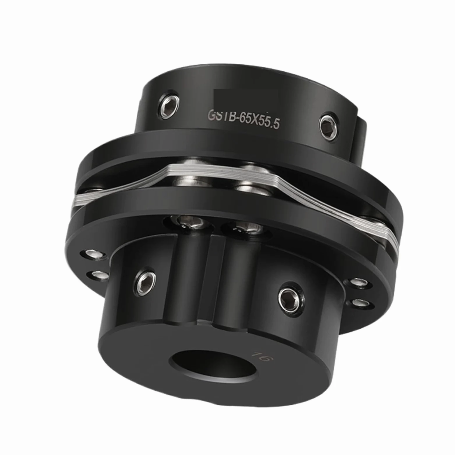 Acoplamiento de eje de diafragma simple con ranura de chaveta, tipo escalonado, con rigidez de tornillo GSTB 8(18-18mm)