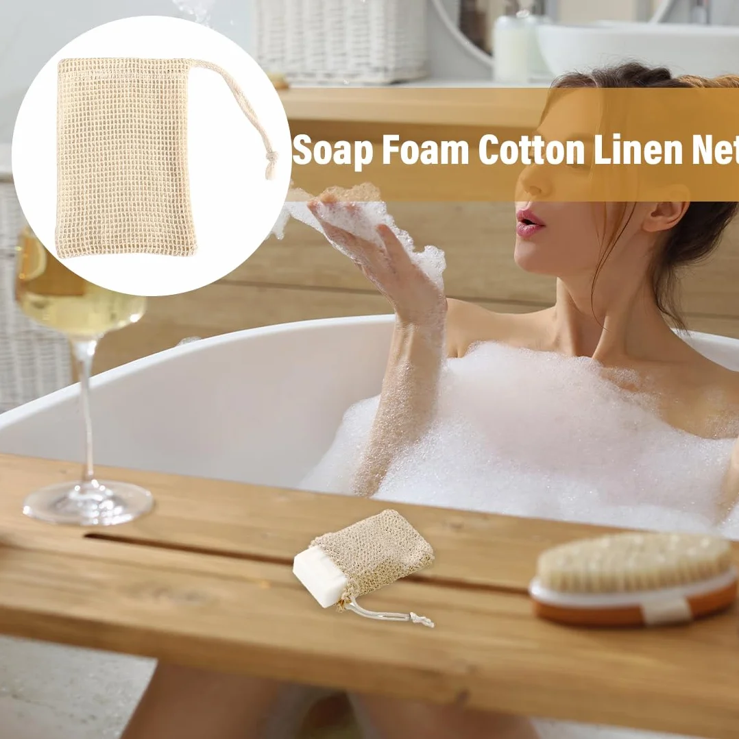 Bolsas de Jabón Natural de Sistal para Ducha Exfoliación Masaje 6 Piezas