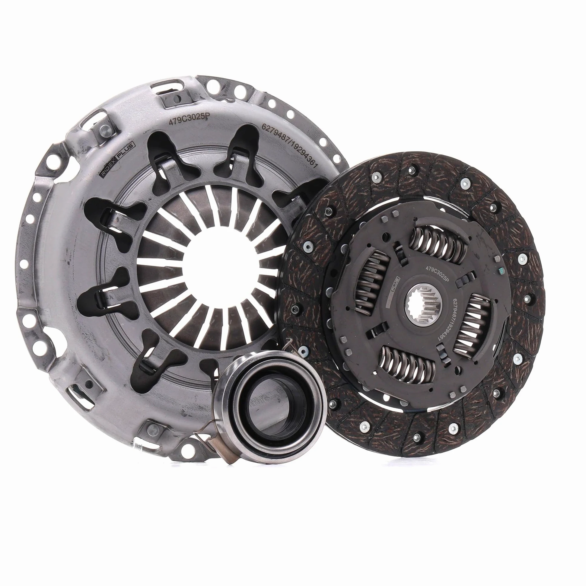 RIDEX PLUS 479C3025P Kit de embrague con cojinete de desembrague con plato de embrague Compatible con TOYOTA AYGO WNB1, KGB1