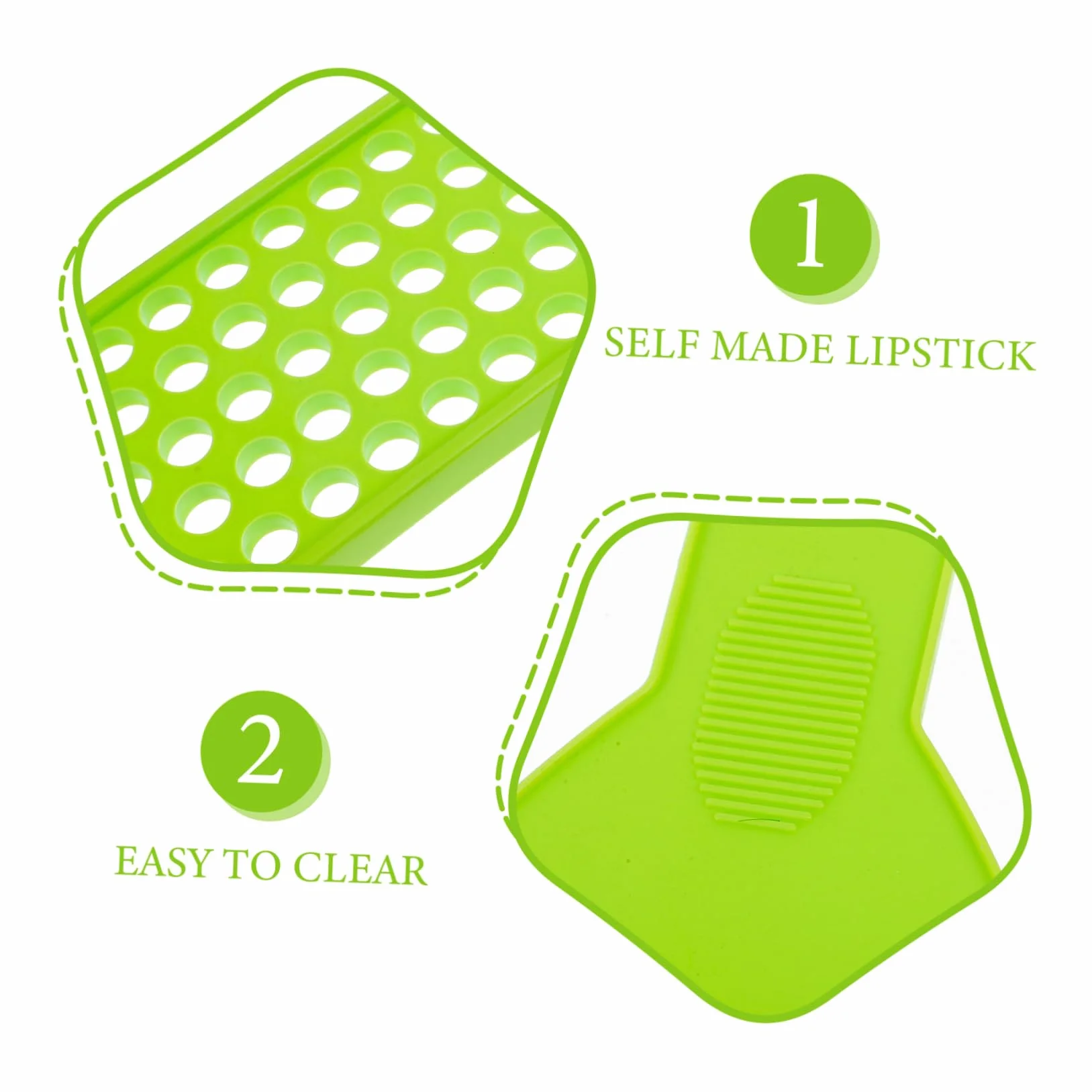 Kit para Hacer Bálsamos Labiales DIY con Bandeja de 50 Agujeros y Espátula