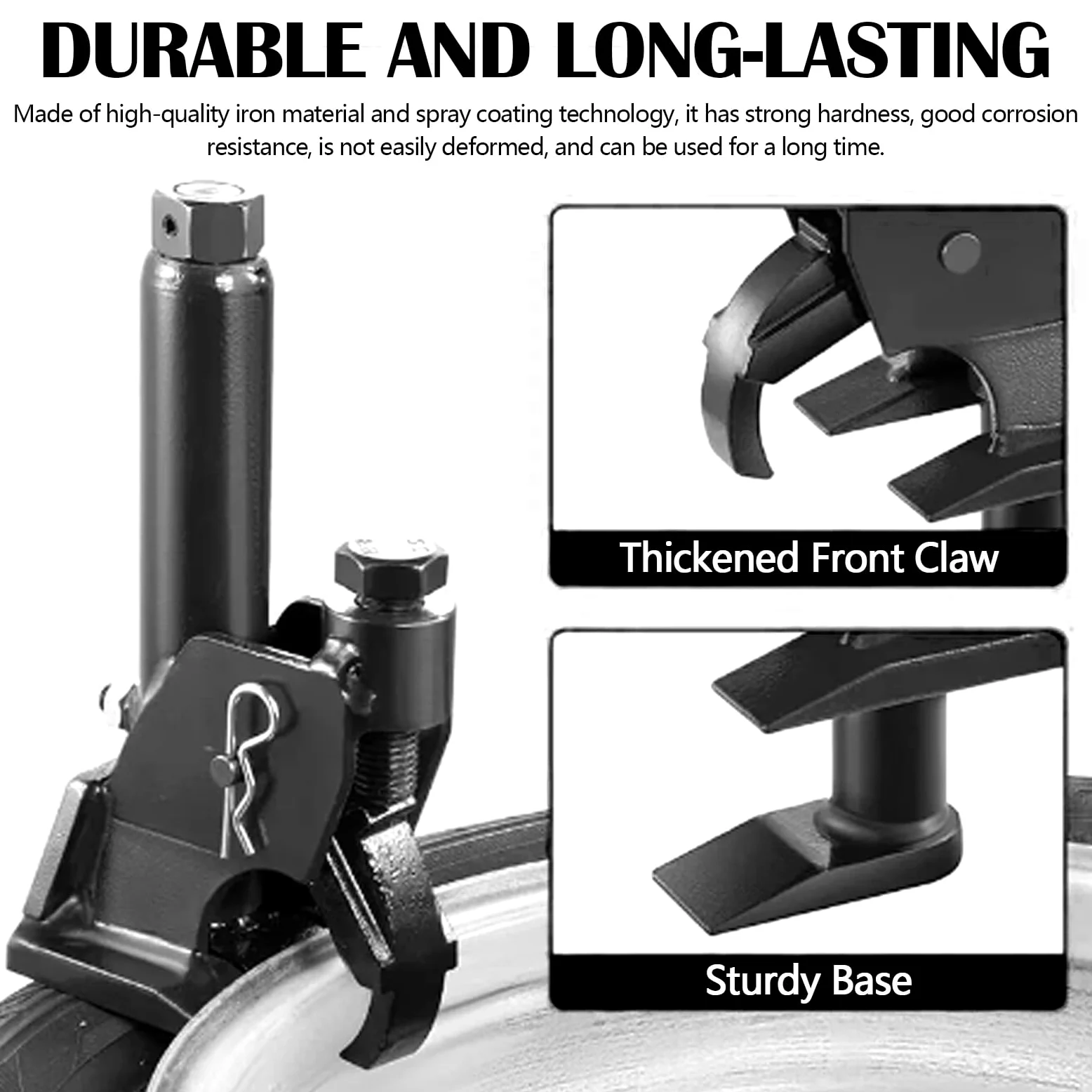 Desmontadora de Neumáticos Manual, Extractor de Talones para Neumáticos de 96,5cm - 106,7cm Herramienta para Cambiar Neumáticos para Camiones Tractores Automóviles Neumáticos