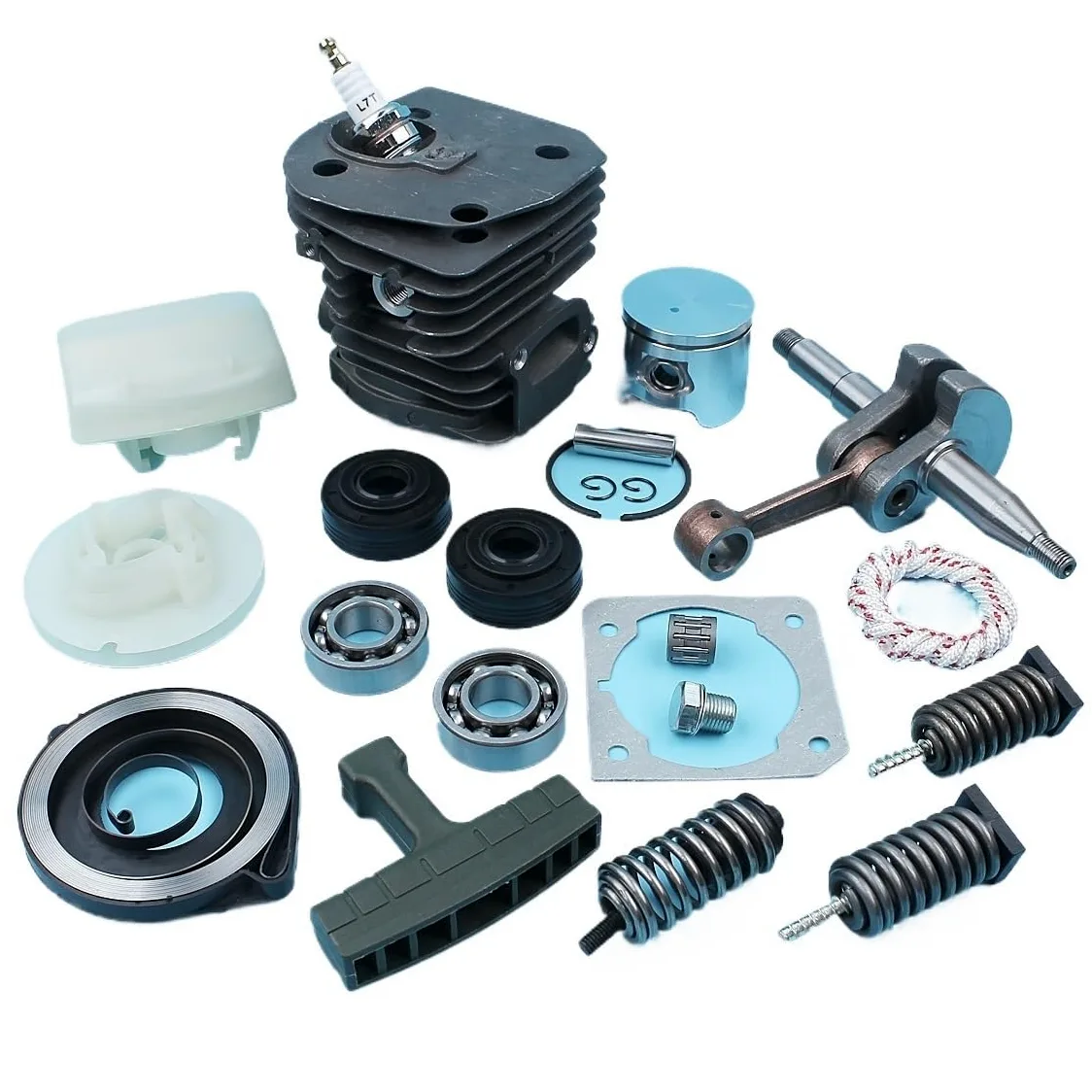 Kit de pistón de Cilindro de 44mm for Filtro de Aire Amortiguador de cigüeñal 340 345 350 Piezas de Repuesto de Motosierra Motosierra