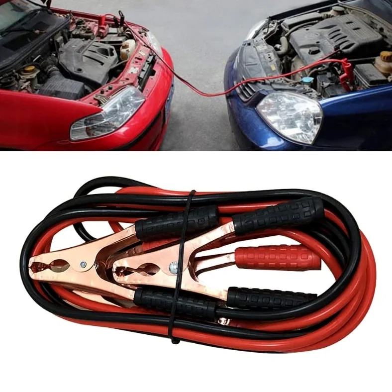 1.6/2 Metros 500A Cable de Refuerzo de Carga de energía para automóvil Abrazadera de cocodrilo Cables de Puente de batería Accesorios de Emergencia para automóvil Piezas de automóvil (Color : 3.0) (