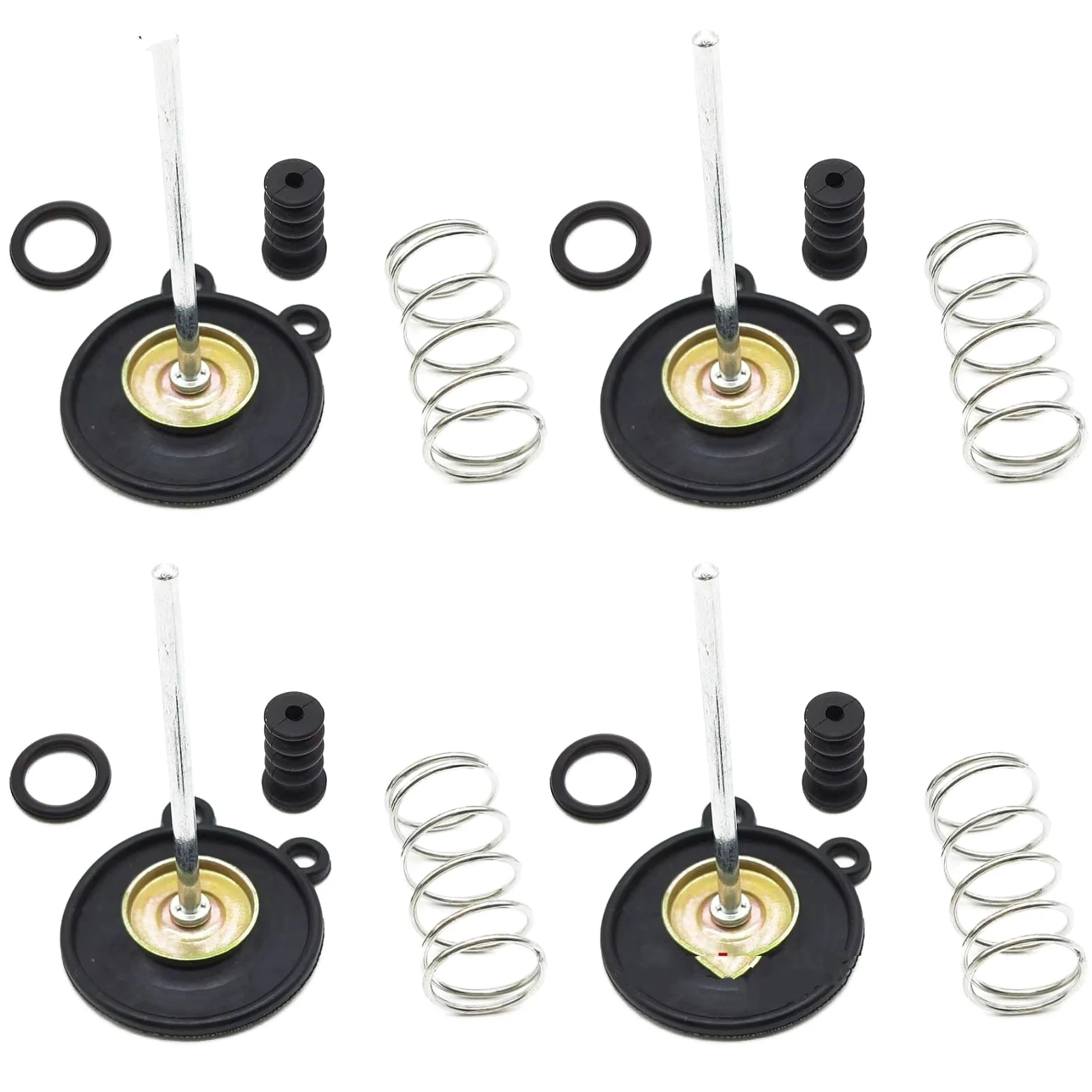 Kit Carburador Repuesto Compatible Con CB750L Para Limited 1979 Kit Reconstrucción De Émbolo De Diafragma De Carburador De Motocicleta Con Junta(4pcs)