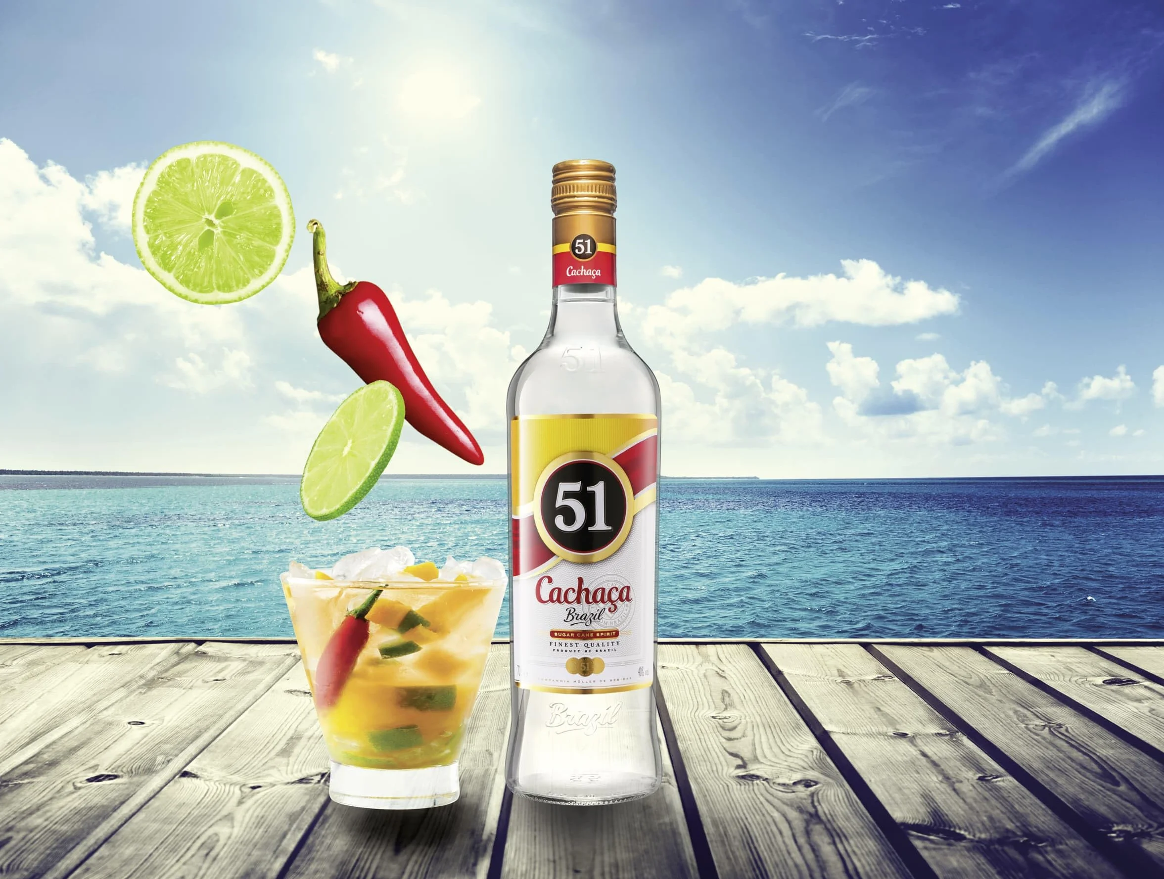 Cachaca Aguardiente de Caña de Azùcar 1L