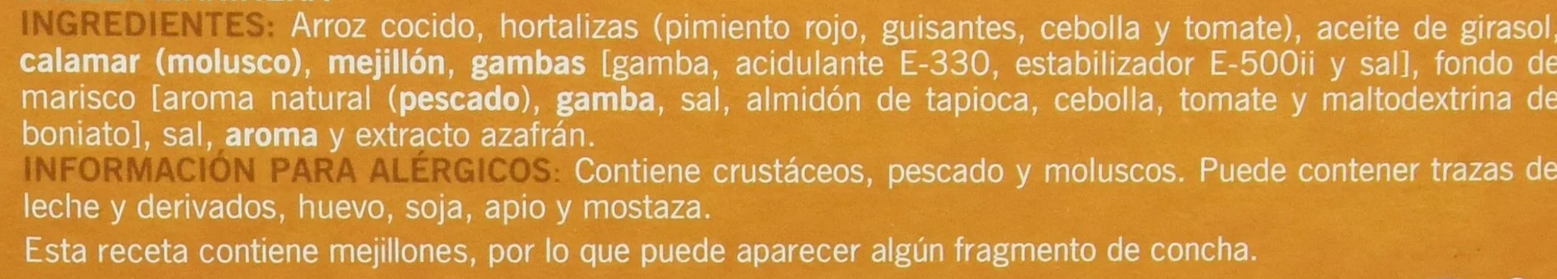 Carretilla Paella Marinera 250 g