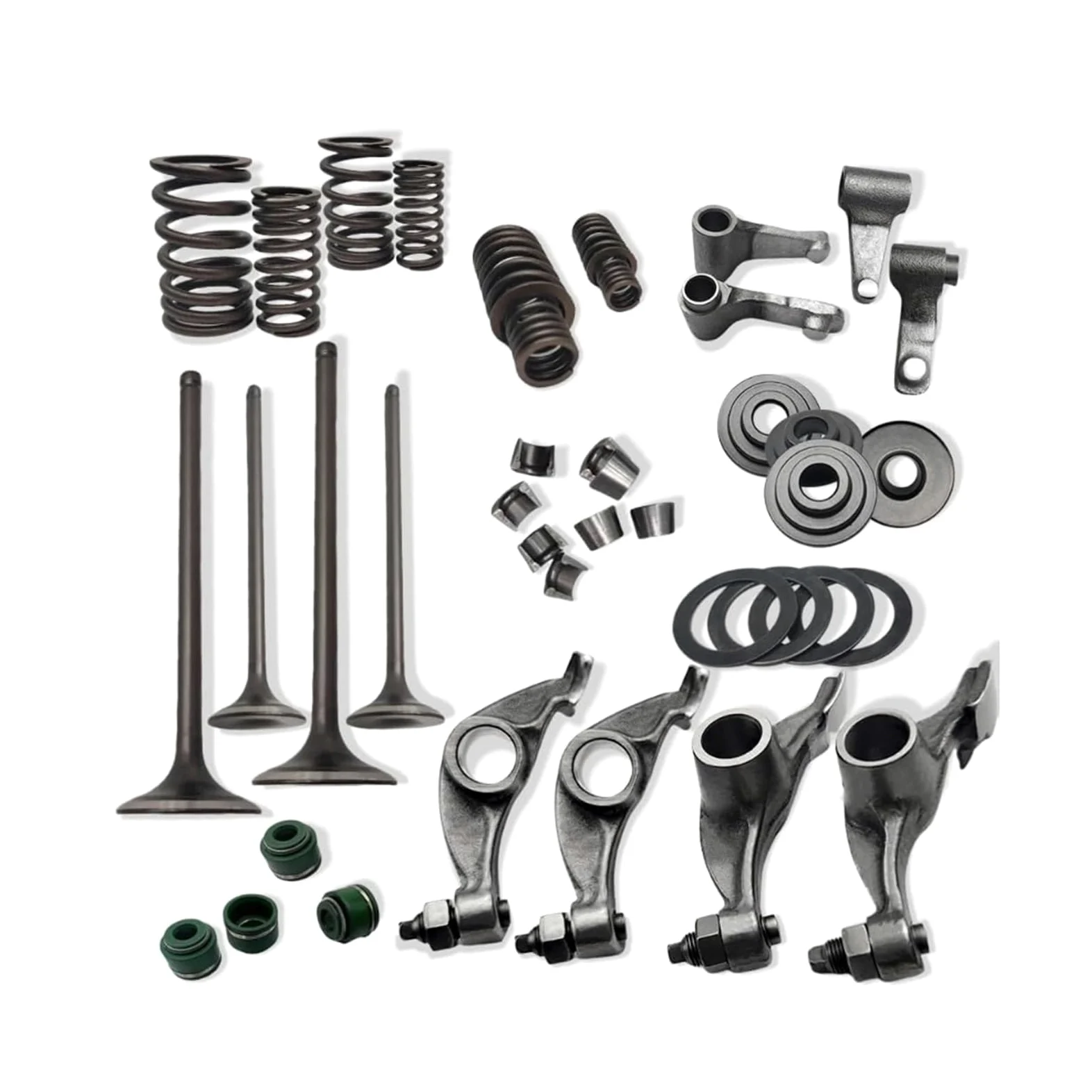rodillo balancín escape Compatible con Honda TRX400E TRX400X 400EX 400X 2x4 1999-2014 XR400R 1996-2004 Kit de brazo basculante de resorte de sello de válvula de motocicleta varilla empujadora escape
