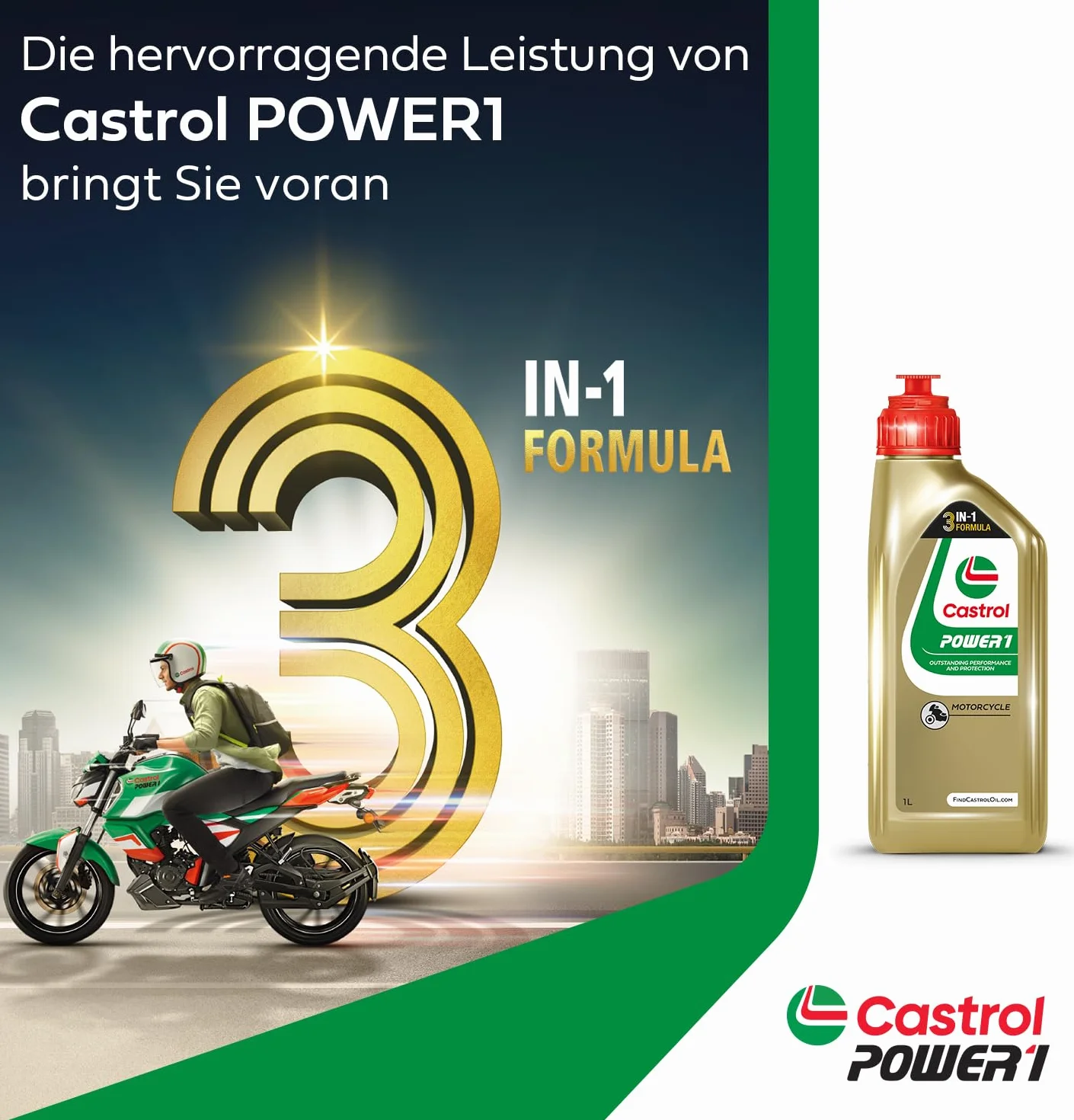 Castrol POWER1 4T 10W-40 Aceite de Moto 4L