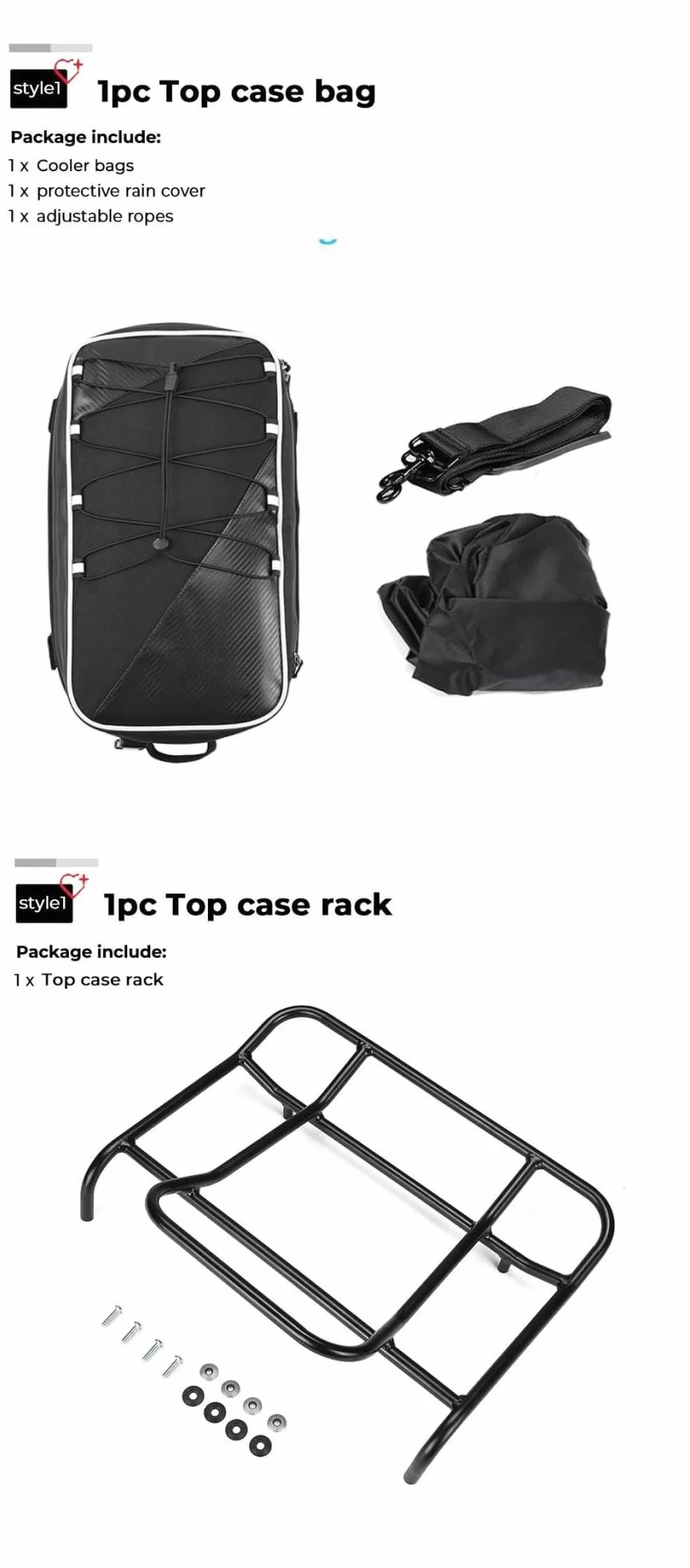Top Cases Rack Bolsa Trasera Bolsas De Equipaje Barandillas Bastidores Estuches Soportes para BMW R1250RT K1200GT K1300GT K1600GT K1600 GT R1200 RT
