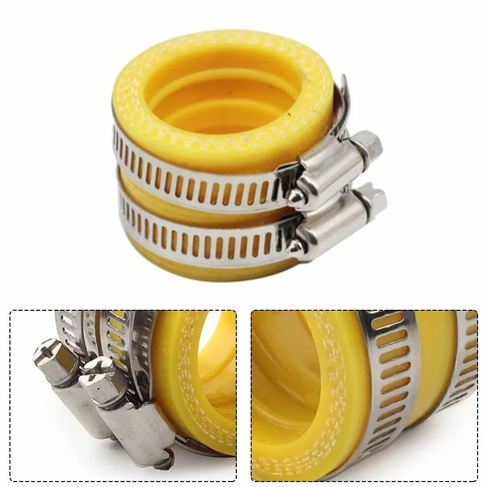 Colector de admisión de carburador a filtro de aire de 28 mm y 30 mm, adaptador de goma amarilla para PWK GZ OKO ZSDTRP, compatible con ATV Scooter Dirt para bicicleta