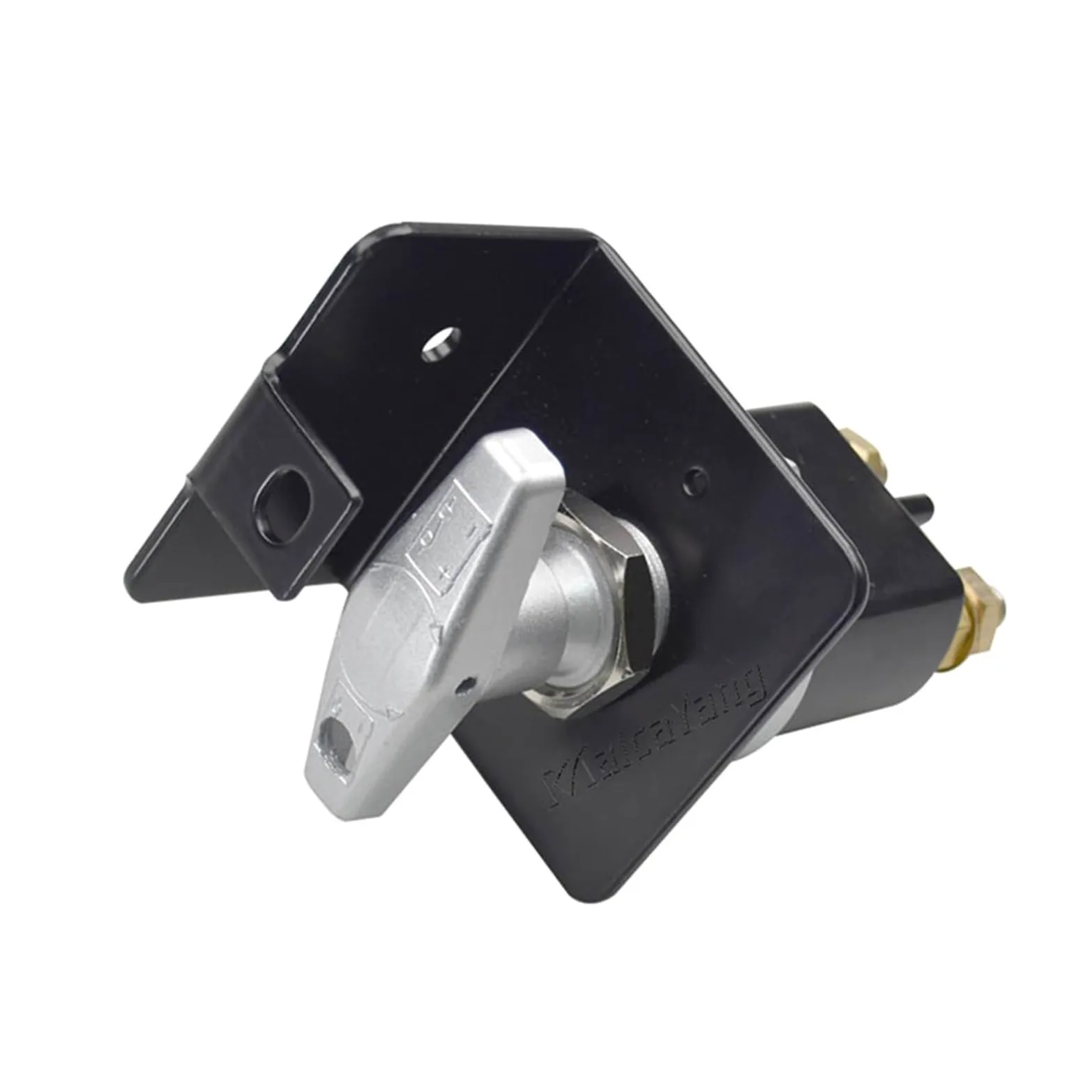 Aislador del desconector del cortador del circuito de la batería del interruptor de la masa de la batería resistente con el ojo de la cerradura(With black bracket)