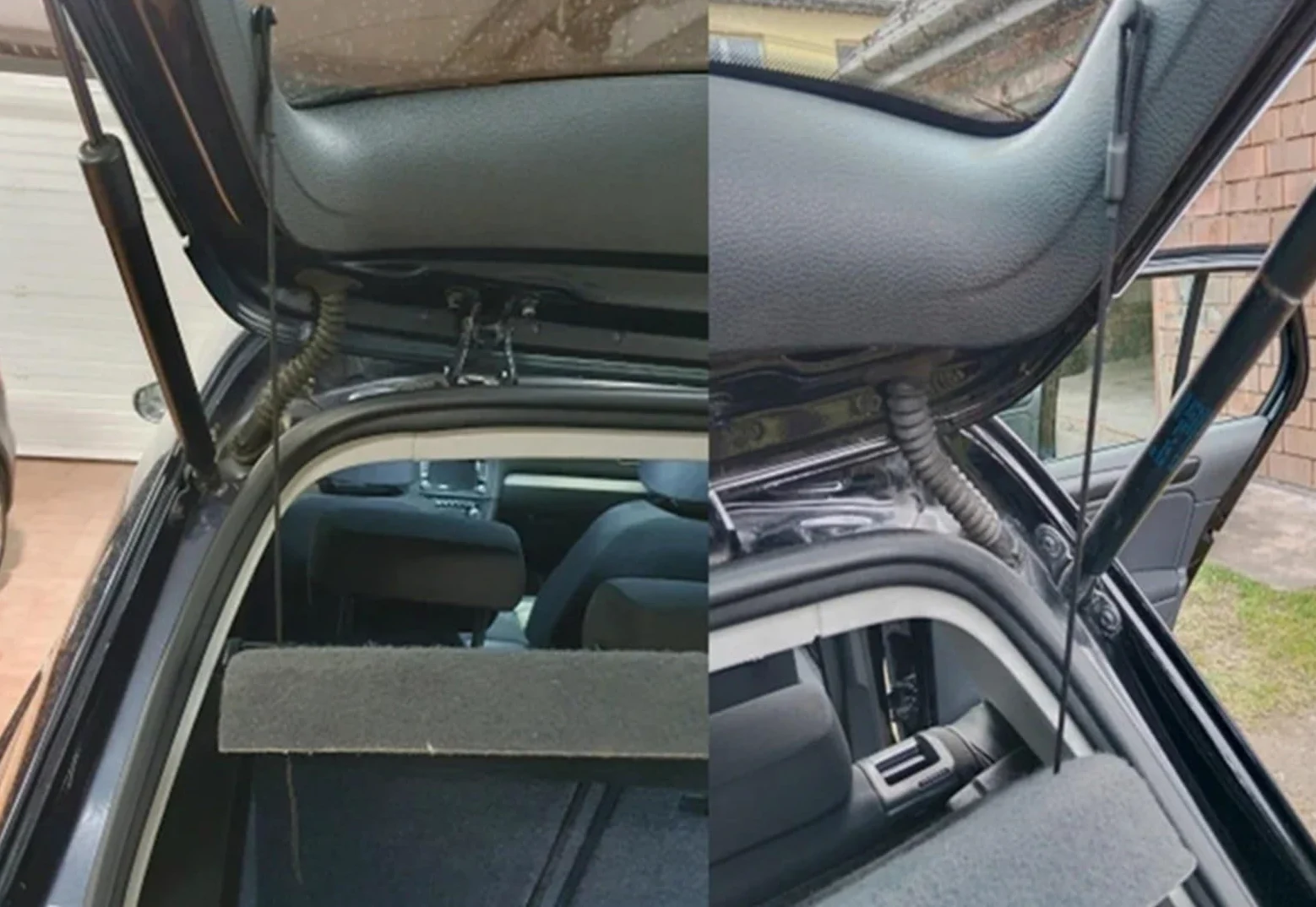 Trasera Maletero Cuerda Compatible con VW para Golf MK6 MK5 2006-2013 Correa De Sujeción para La Tapa del Maletero del Coche, 1K6863447A 1K6863447A9B9