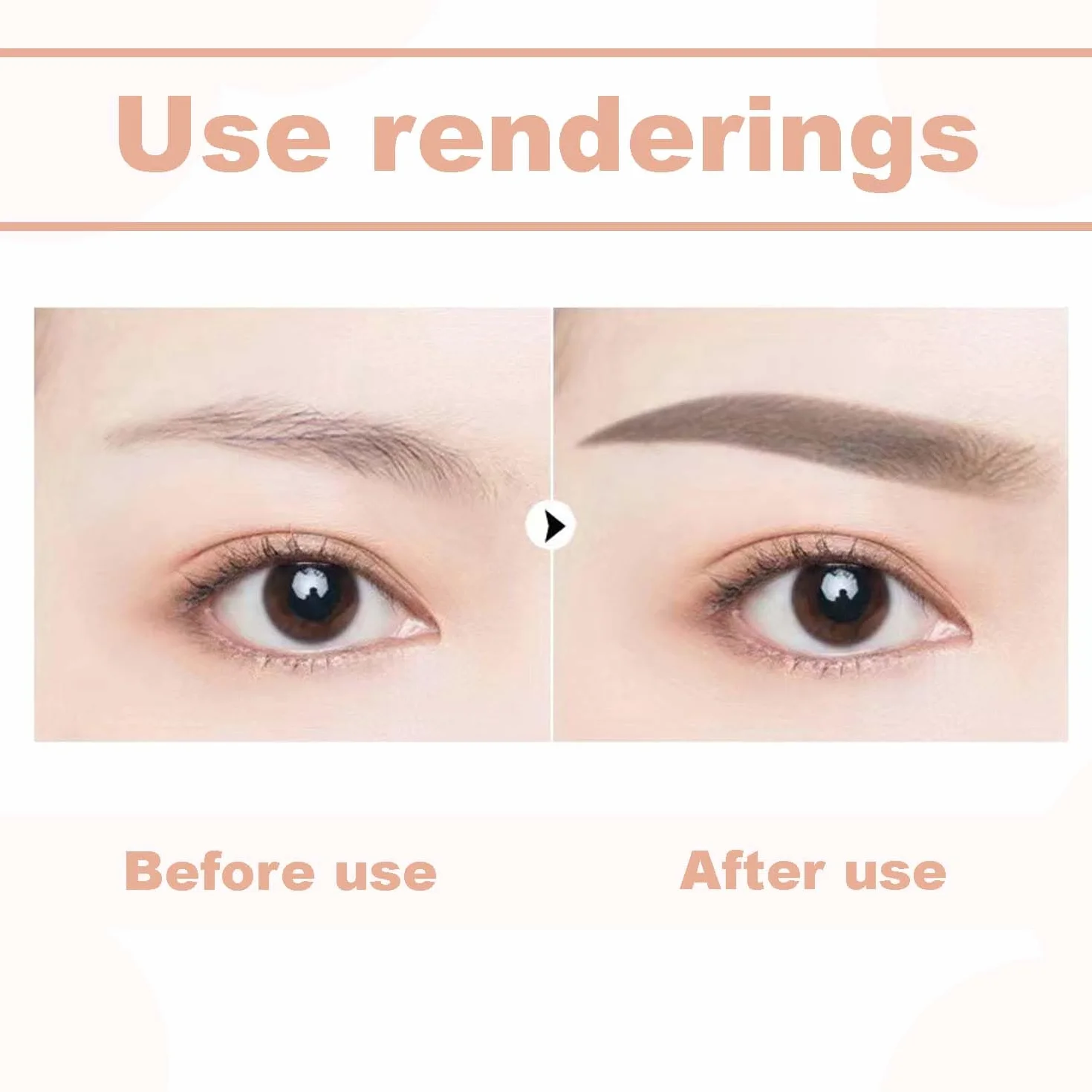 Duo Cepillos de Cejas en Ángulo, Pincel y Brocha para Cejas, Sombra de Ojos y Tinte de Pestañas