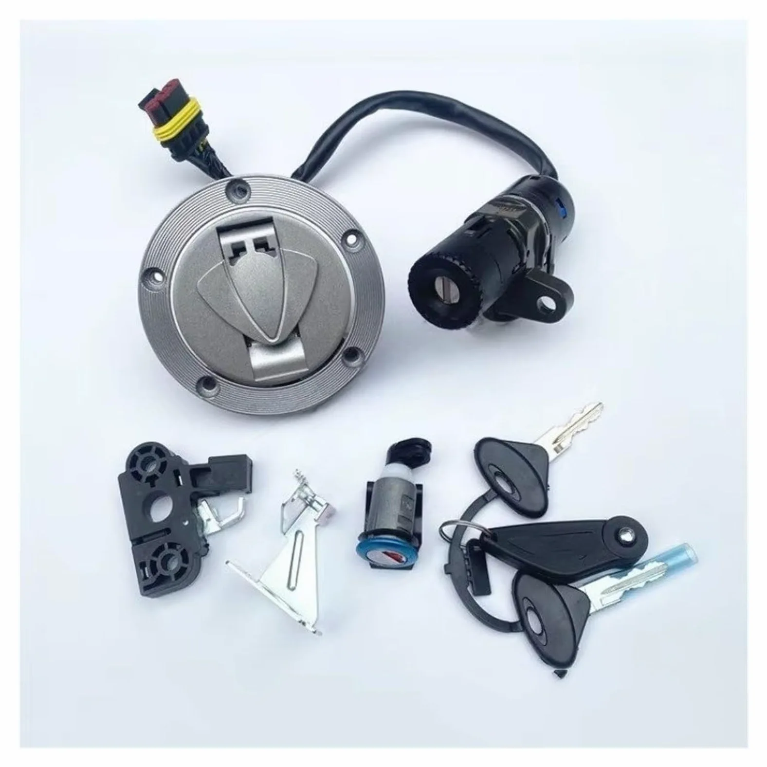 Interruptor De Llave De Encendido para 502c Interruptor Encendido Tapa Gas | Interruptor encendido motocicleta tapa bloqueo asiento tapa tanque combustible juego llaves Kit