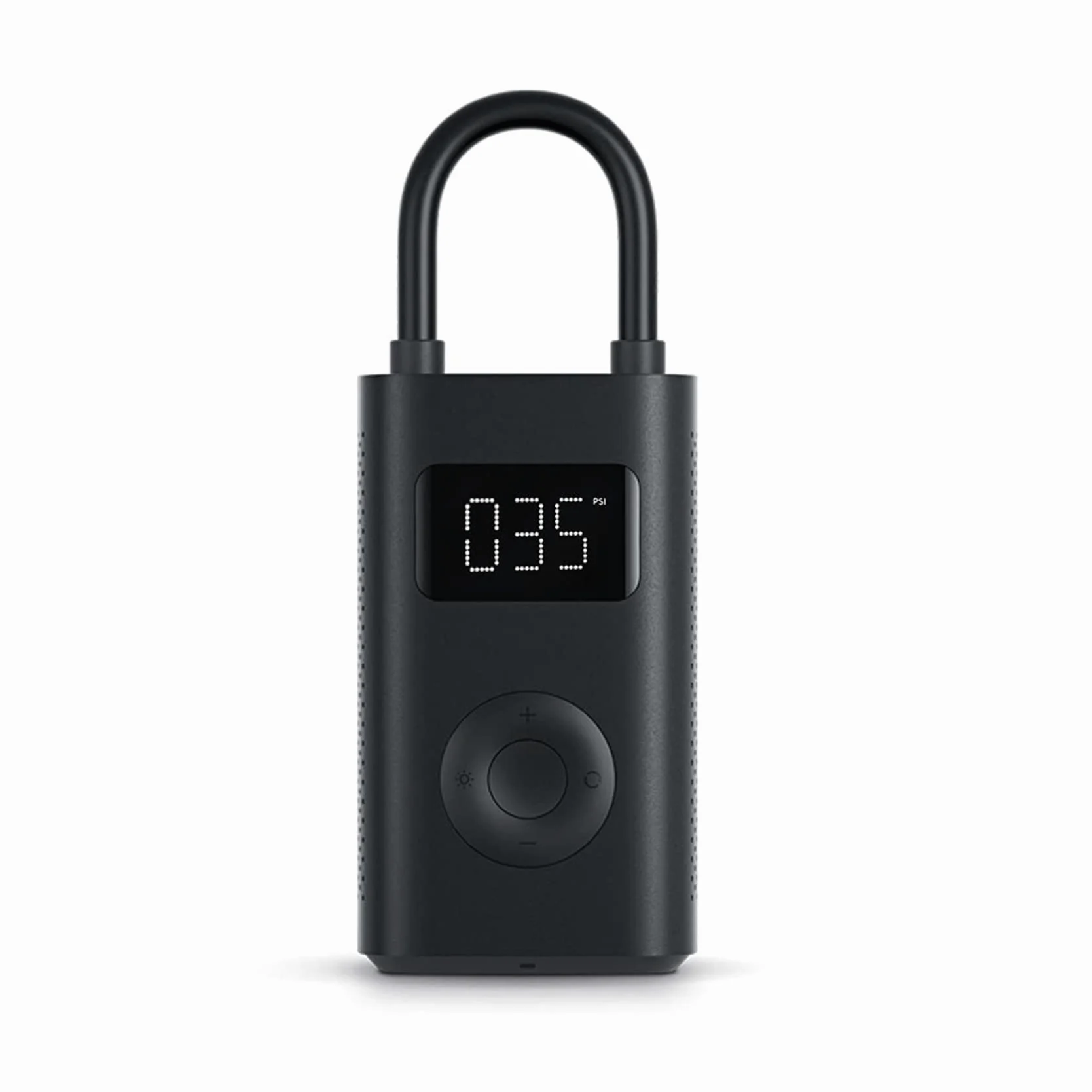 XIAOMI Mijia Bomba de Aire Portátil 1S, Luci a LED 2000mAh 150PSI, Mini Compressore d'Aria Portatile con Sensore di Pressione LED per Auto, Bicicletta, Moto, Palla, Bici, Palloni, Nero