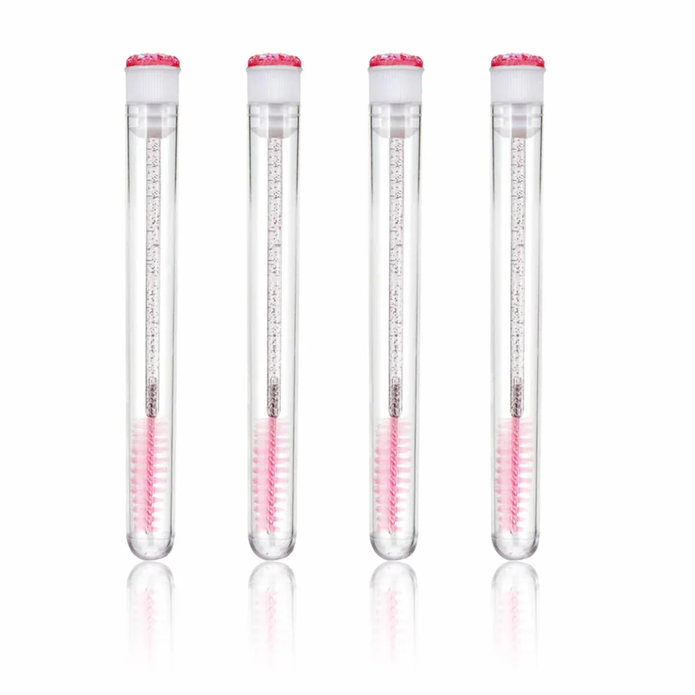 Cepillos para Pestañas 4 Pcs Tubos de Varita de Rímel Vacíos