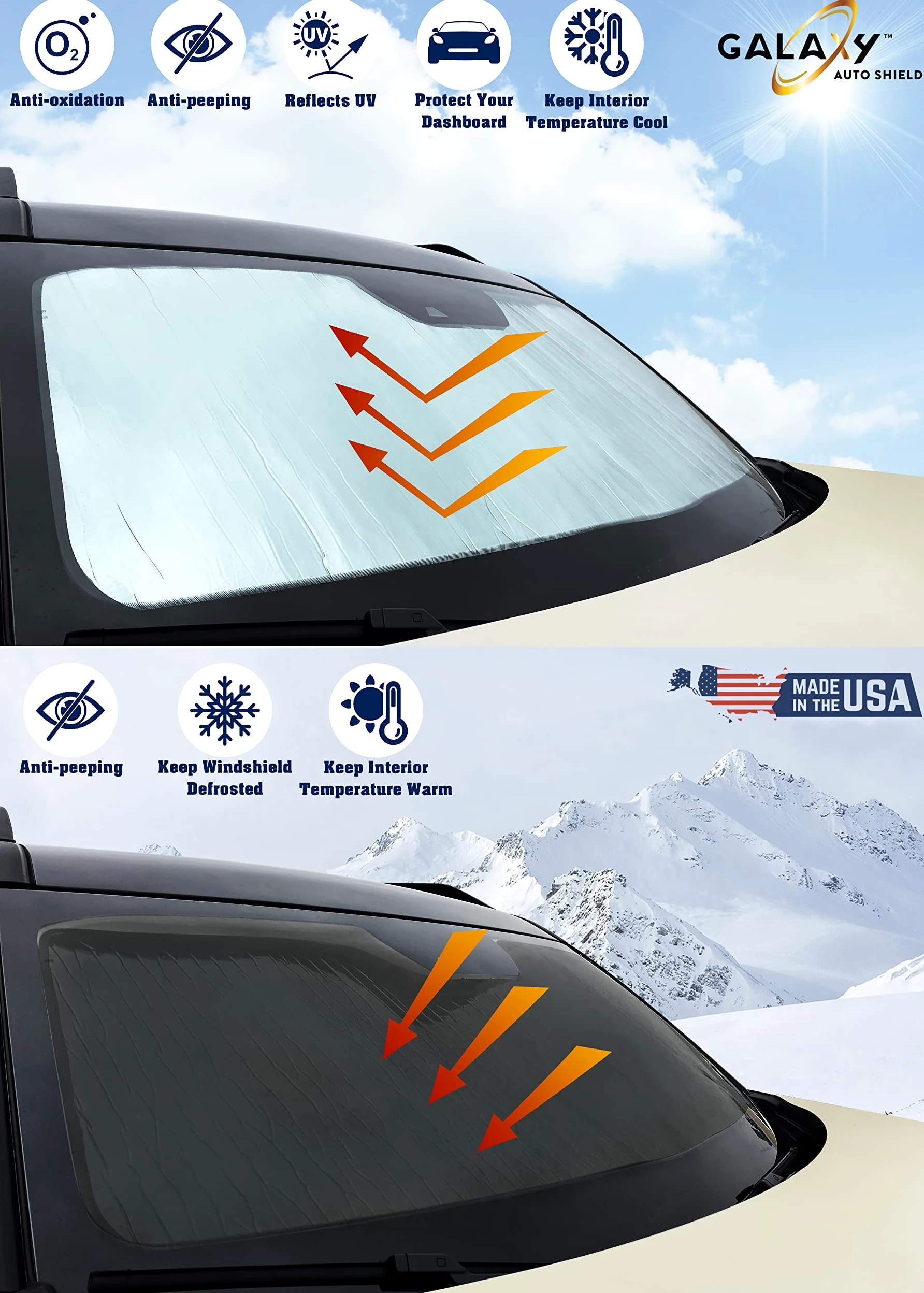 Parasol reflectante para parabrisas de ajuste personalizado para SUV Maserati Grecale 2023 2024, parasol aislado para ventana, accesorios de privacidad, protección contra el reflector UV, fabricado en