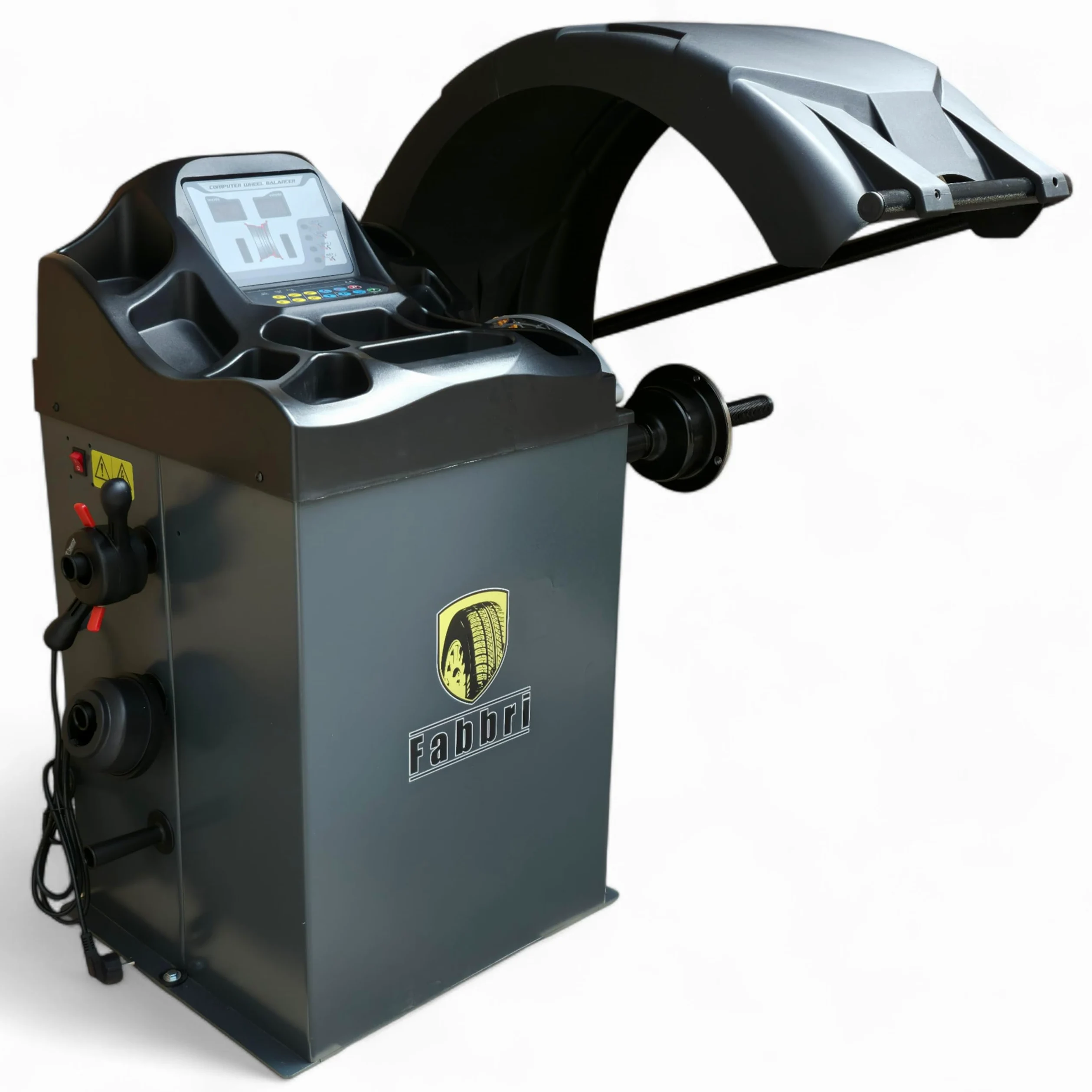 Balanceador de ruedas semiautomático | balanceador de ruedas robusto para llantas de 10–24" | carga de rueda de 65 kg, precisión de ±1 g | suministro ideal para talleres de automóviles y servicio de