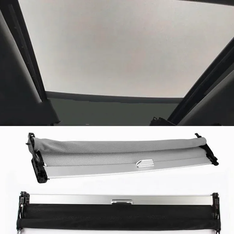 Coche Sun Shade para Cubierta Cortina Techo Solar Coche, Conjunto Parasol Visera para A1, A3, Q2, RS3, Hebilla, Accesorio de tragaluz Cristal Coche Plegable Parasol