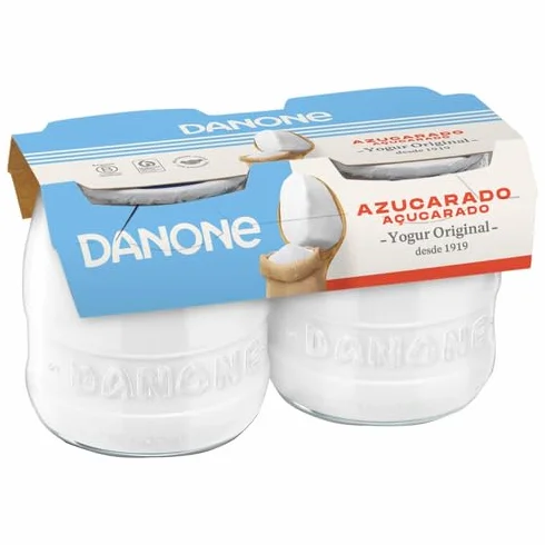 DANONE YOGUR POSTRE ORIGINAL 2X130g PACK 6 Und NATURAL AZUCARADO