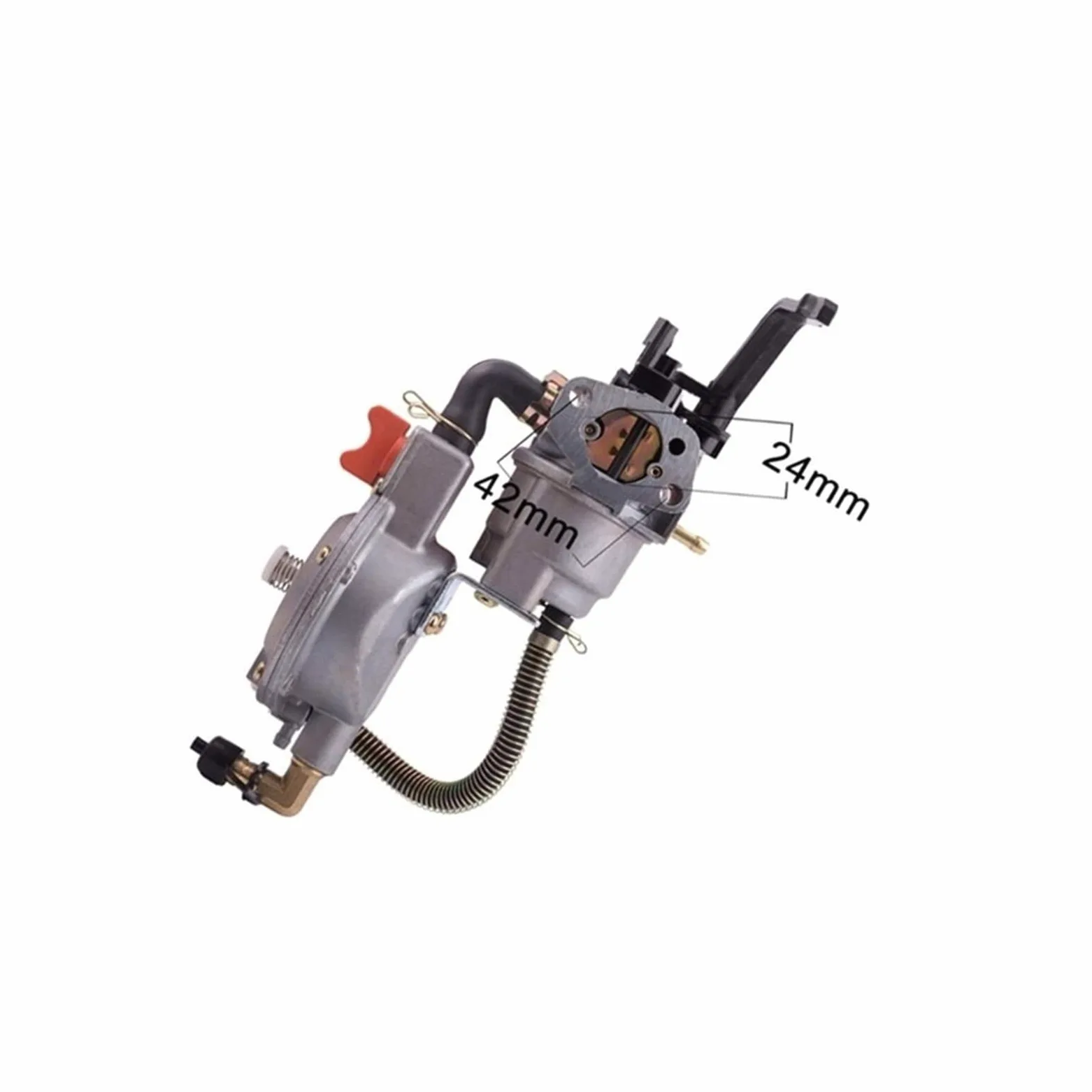 Carburadores para GX160 GX200 168F 170F 6.5HP Motor De Gasolina 168 LPG NG Kit De Conversión De Combustible Dual Carburador De Gas para Generadores Conjunto Carburador