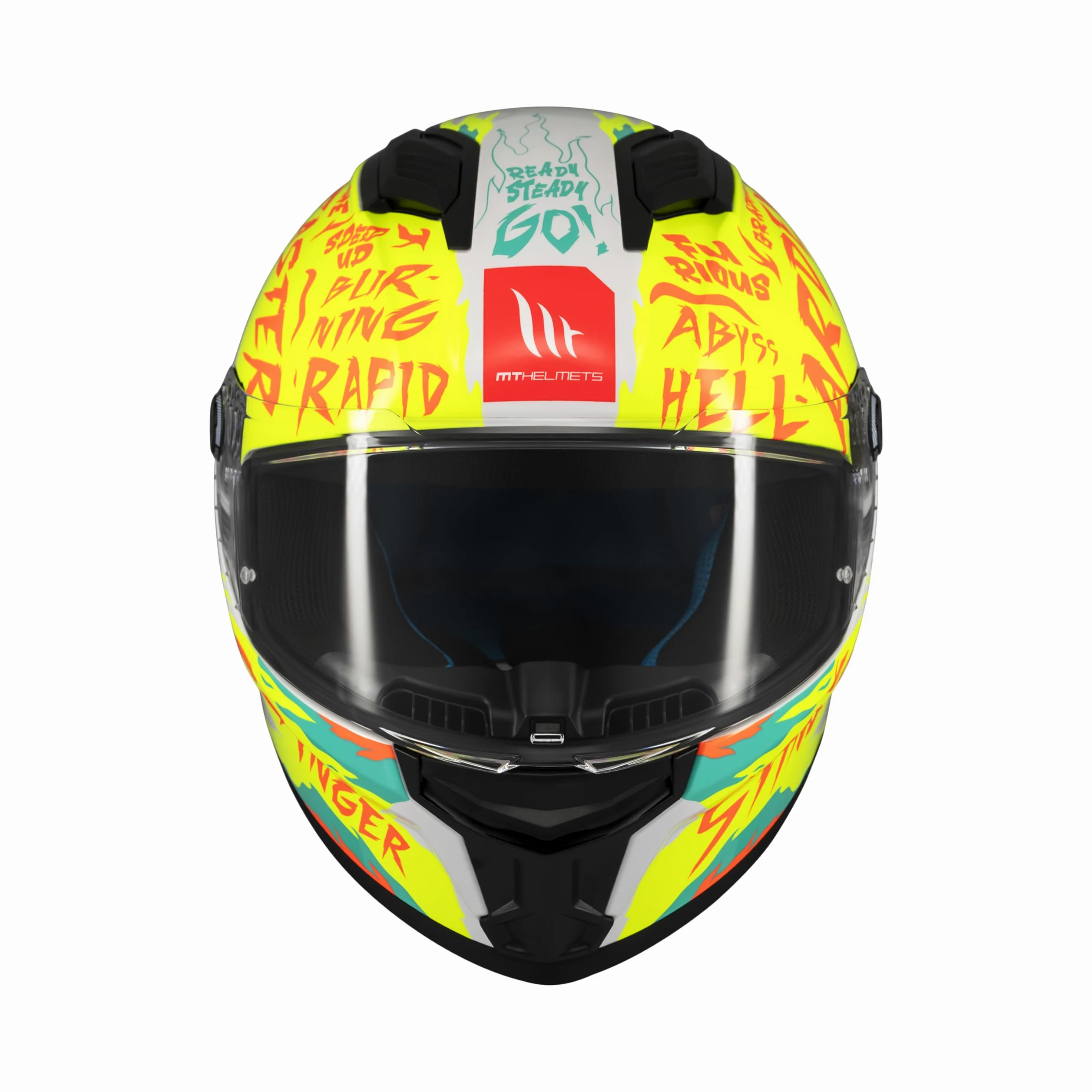 MT HELMETS Stinger 2 – Casco Moto Integral Deportivo con Pantalla Antivaho Compatible con Pinlock, Visor Solar Full Vision, Interior Lavable y Calota HIRP | Homologado ECE 22.06 & DOT