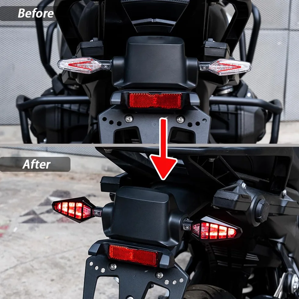 Para R1300GS R1250GS GS 1300 Aventura S1000R S1000RR S1000XR R1300R R1300RS R 1250 R RS Motocicleta CNC Flasher trasero Protección de la luz R 1300 GS R RS Accesorios S 1000 R XR RR (Negro)