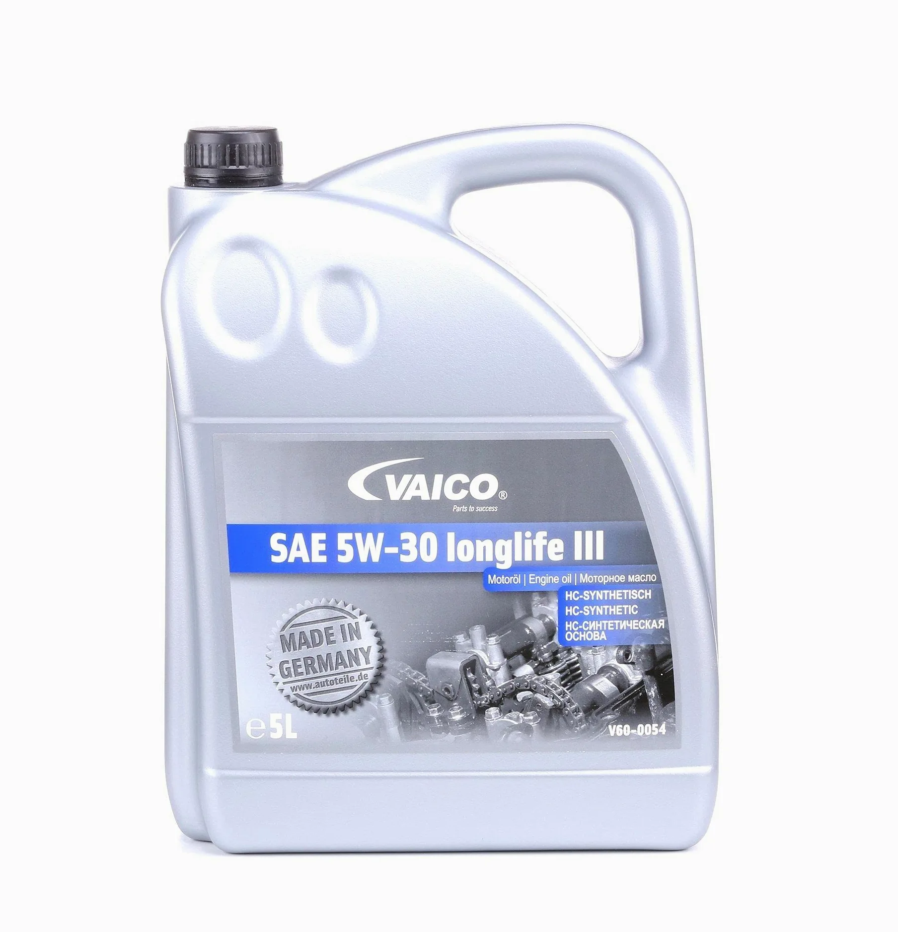 VAICO Aceite de motor 5W-30 Longlife III ACEA A3/B3 ACEA C3 5L Compatible con VW Polo V Hatchback 6R1, 6C1 up! Hatchback 121, 122, BL1, BL2, BL3, 123 Golf 7 Hatchback 5G1, BQ1, BE1, BE2, TOYOTA, SKODA