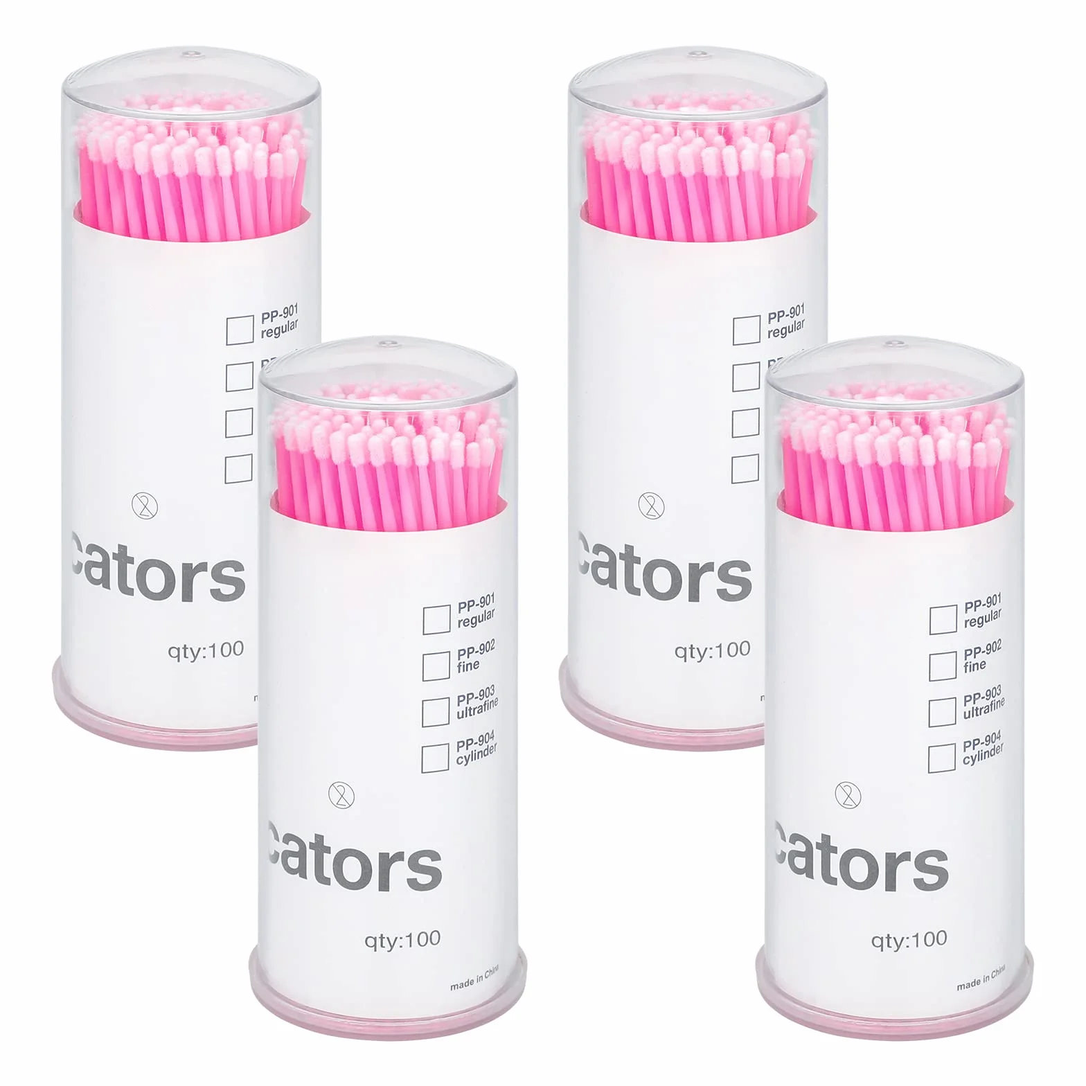 G2PLUS 400PCS Microbrush Aplicadores Micro Cepillos Extensión de Pestañas Herramienta Maquillaje