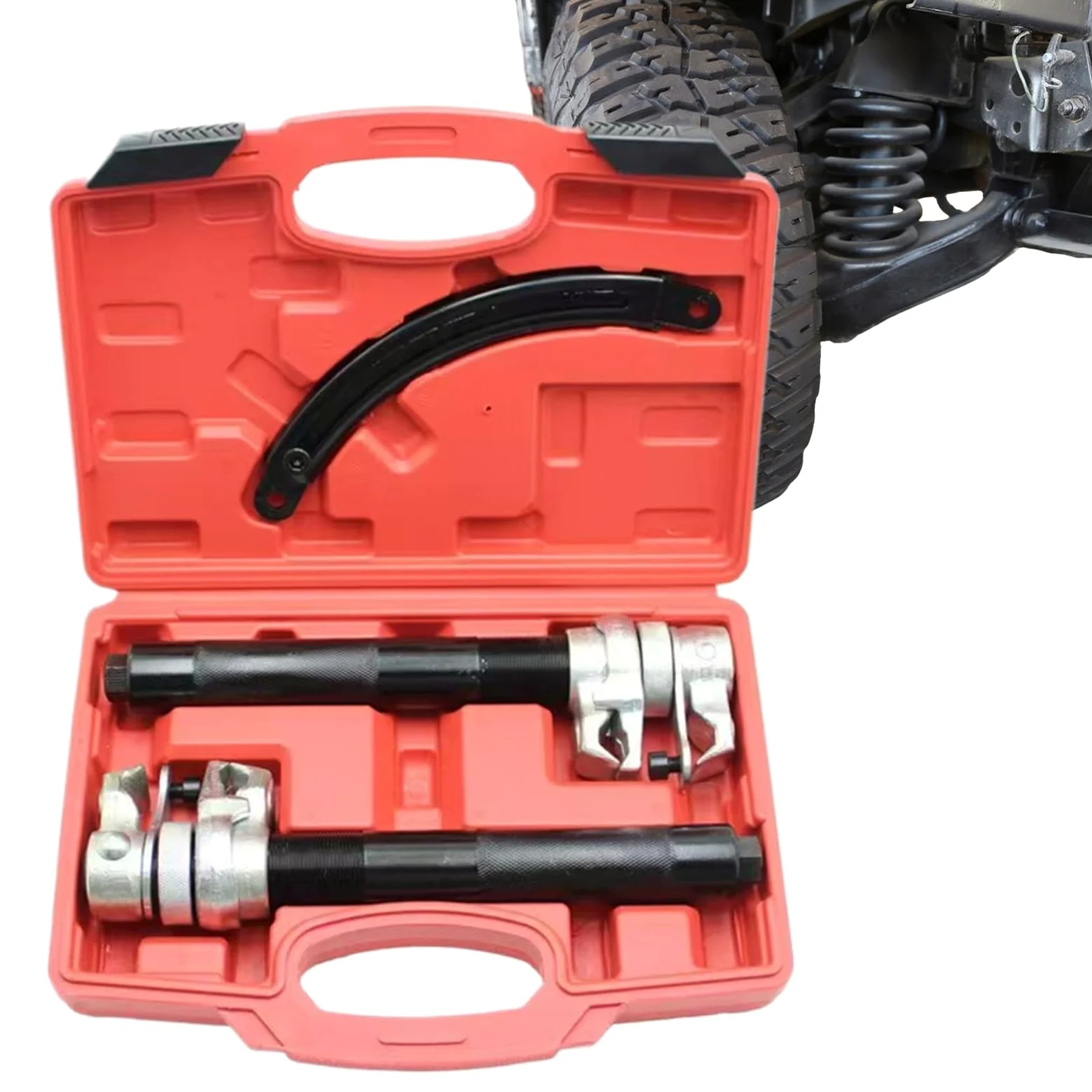 Compresor De Muelles Para Amortiguadores Juego De Herramientas Compresor De | Dispositivos De Desmontaje Con Seguridad Para Reparación De Coches Suspensión De Motocicleta