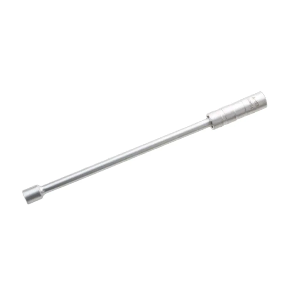 Herramienta de extracción de bujías, Llave con Funda magnética, Llave de Vela giratoria de 12 Puntos de 3/8 Pulgadas(Silver 16mm)