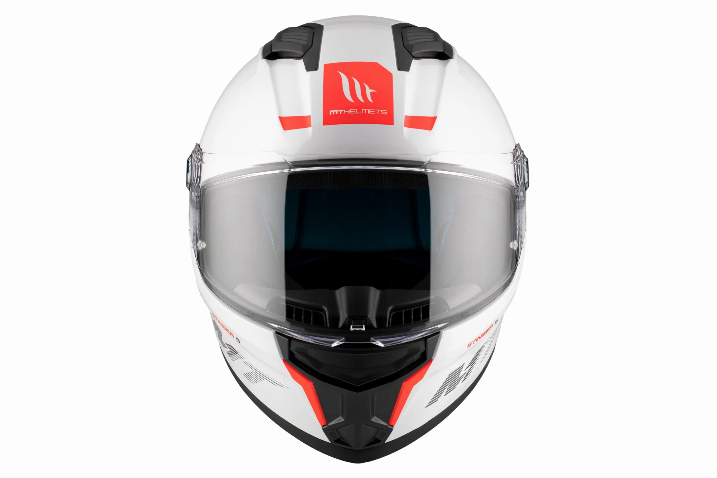 MT Helmets Stinger 2 – Casco Moto Integral Deportivo con Pantalla Antivaho Compatible con Pinlock, Visor Solar Full Vision, Interior Lavable y Calota HIRP | Homologado ECE 22.06 & Dot